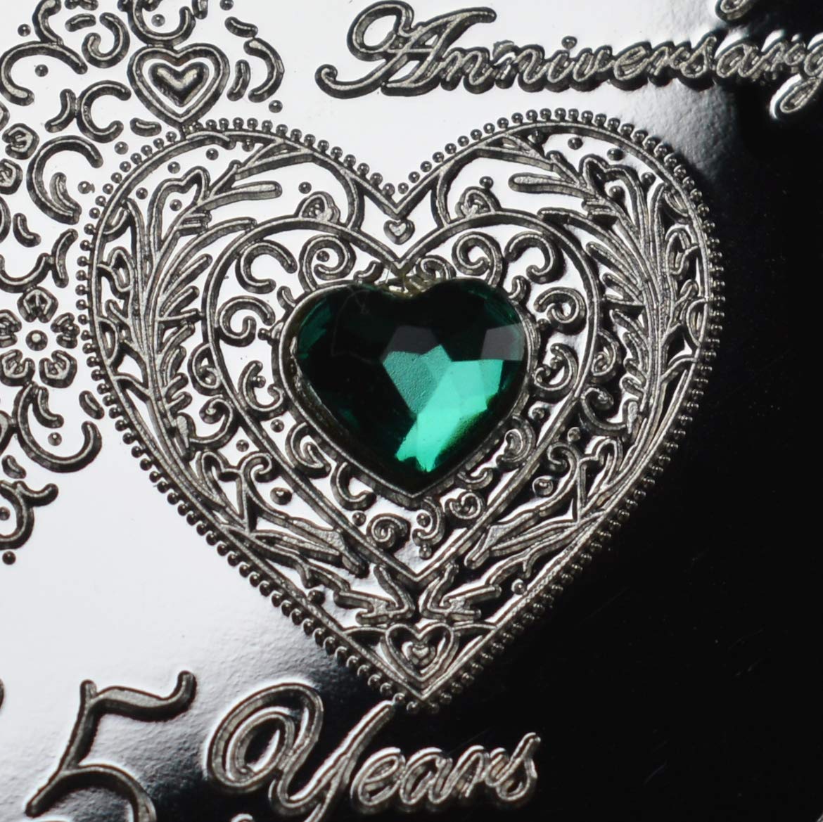 The Commemorative Coin Company 55th Emerald Wedding Anniversary Silver Commemorative Coin - .999 Silver Plated | 8g | 27mm Diameter 4