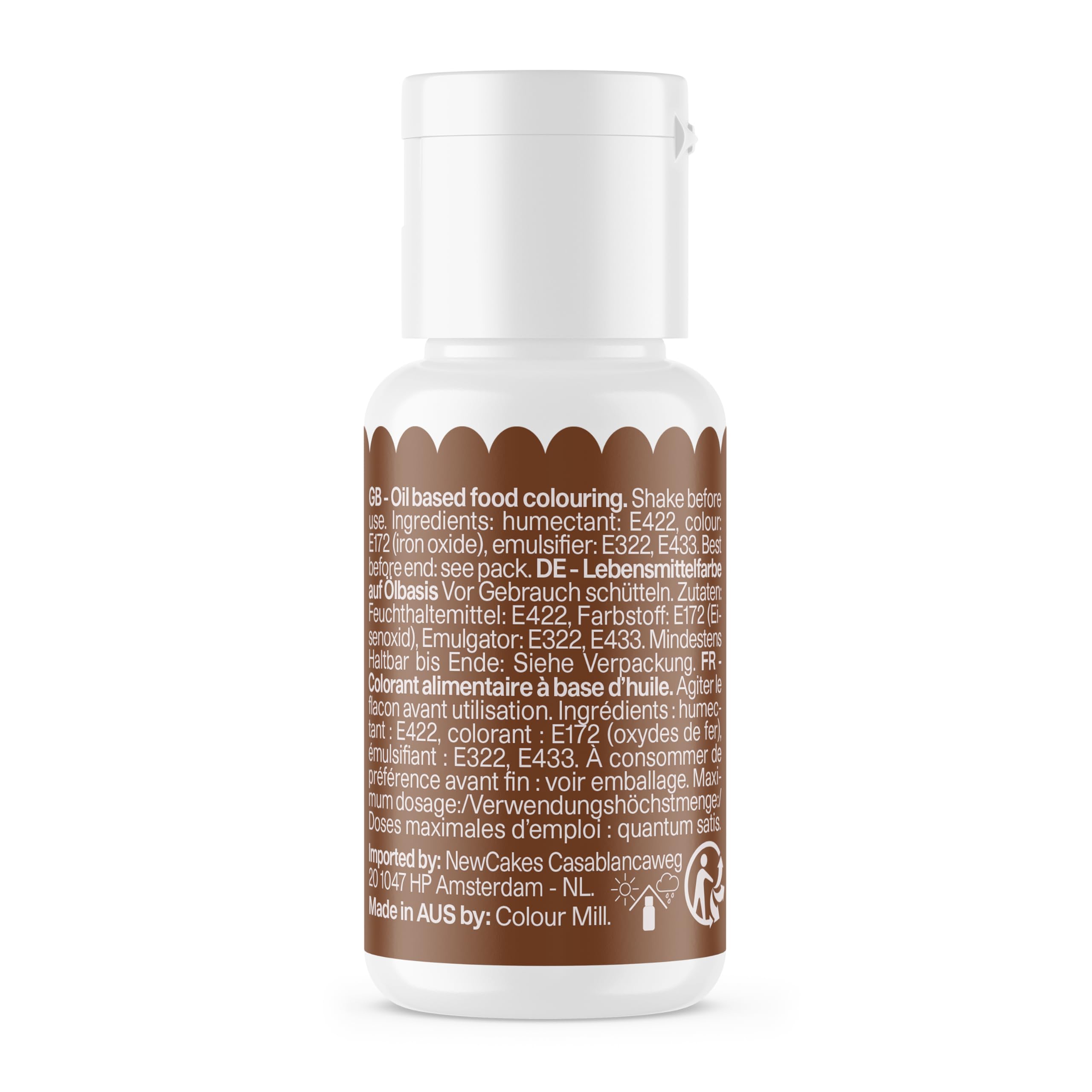 Colour Mill Oil Blend Food Colouring - Chocolate | Oil-Based, High Concentration, 20 ml 8
