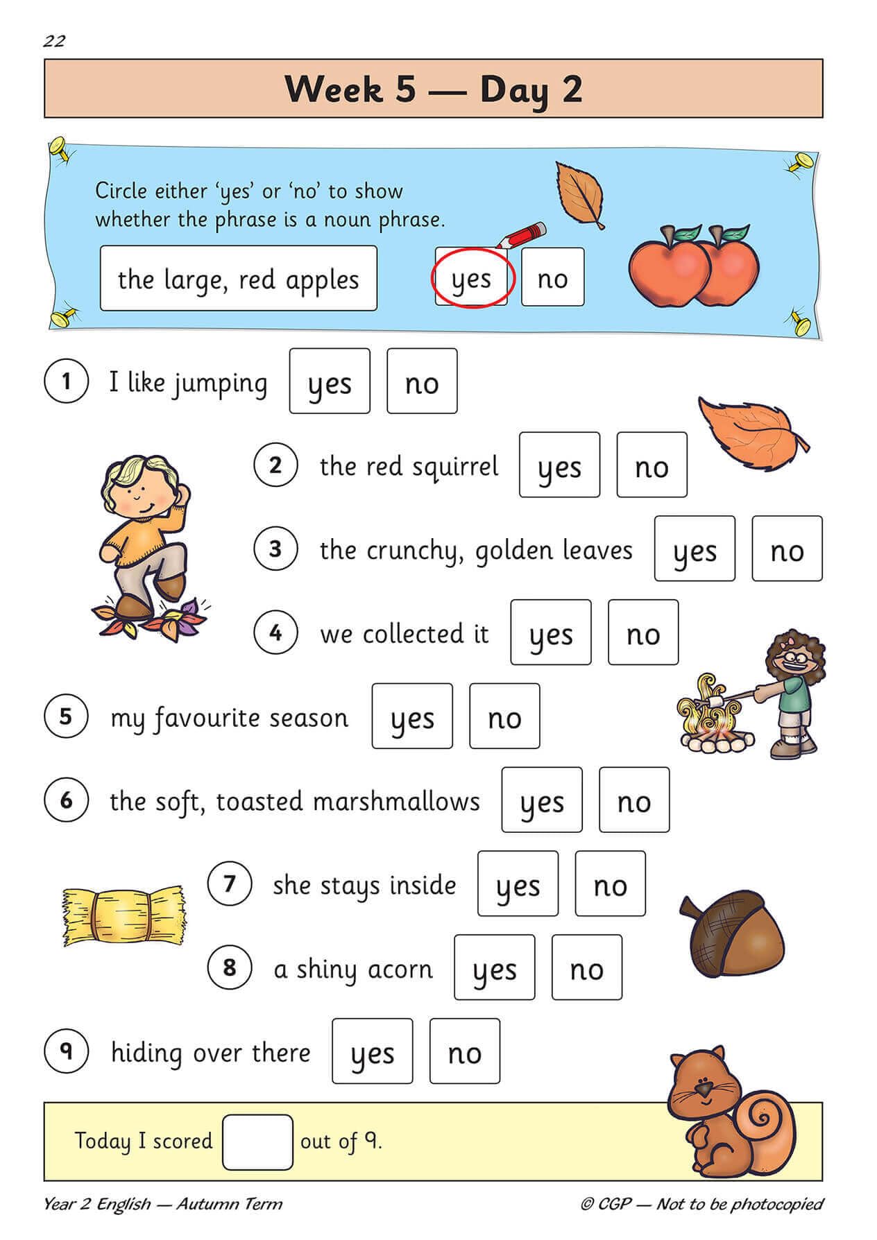 CGP Books New KS1 English Daily Practice Book - Year 2 Autumn Term | Ages 6-7 | 68 Pages 3
