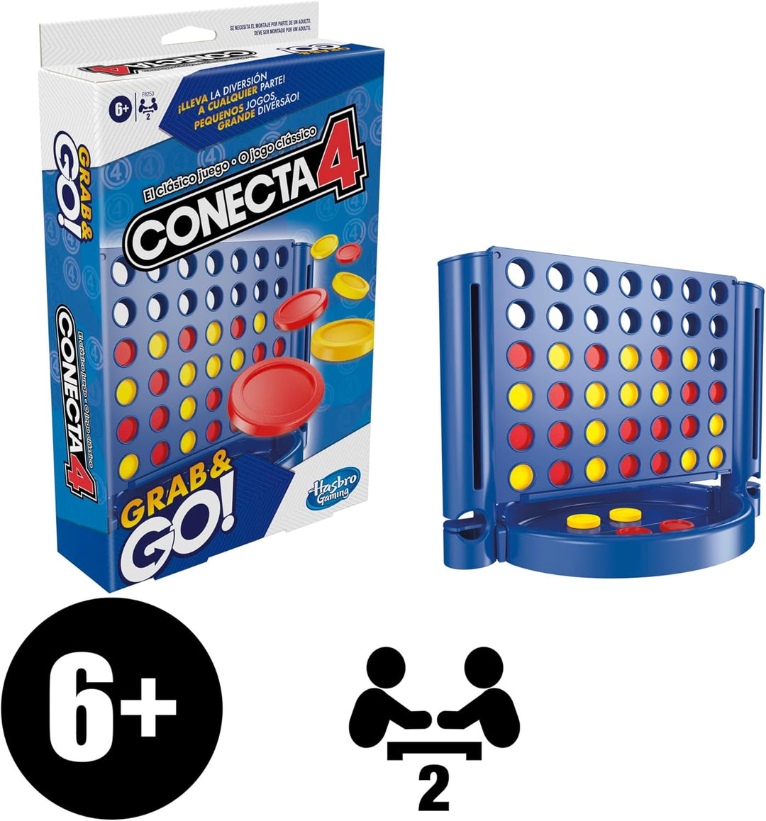 Hasbro Gaming Connect 4 Grab and Go Portable Board Game (F8253TG1)