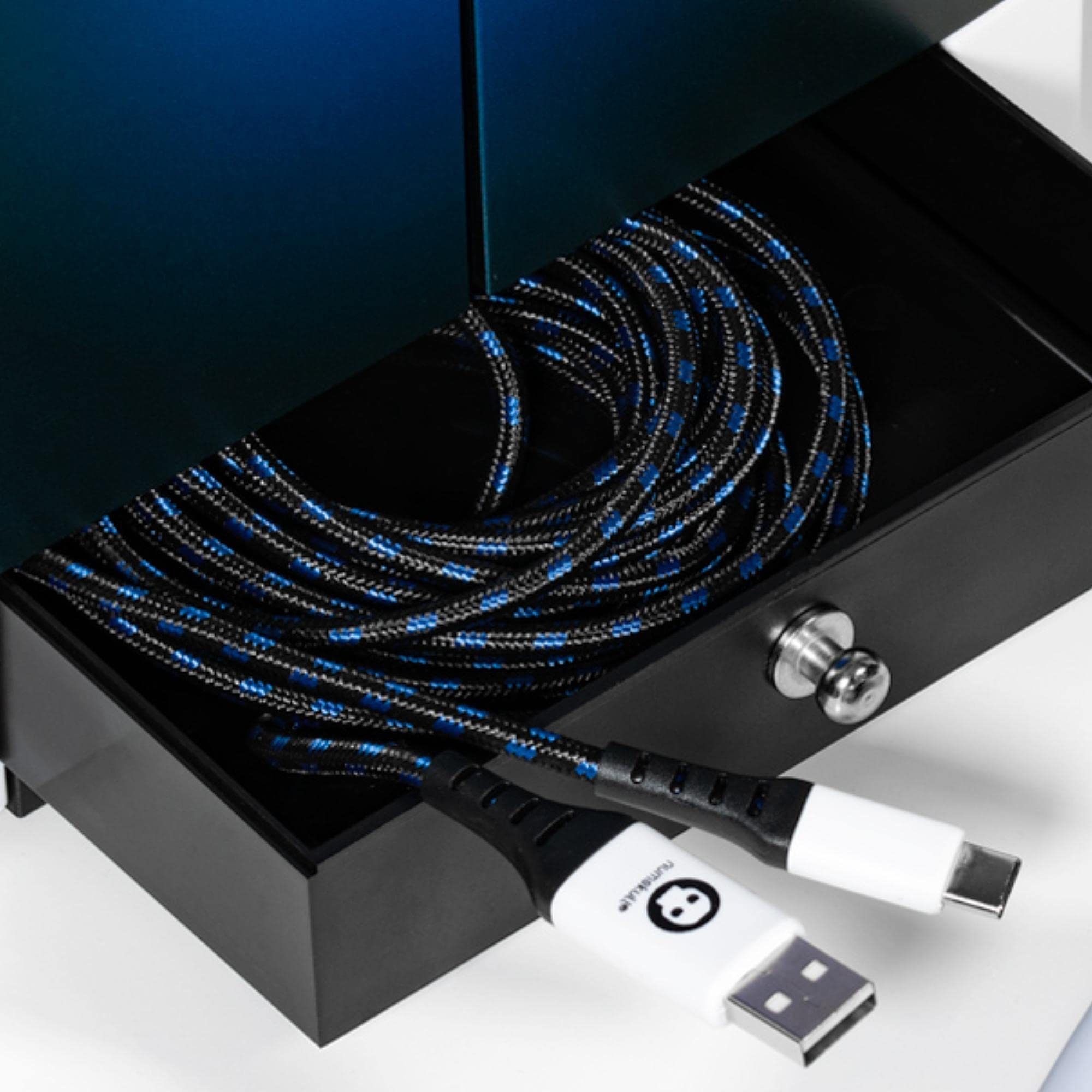 Numskull PS5-Inspired Gaming Storage Stand – Holds 10 Games, 4 Controllers, Headset & Accessories 6