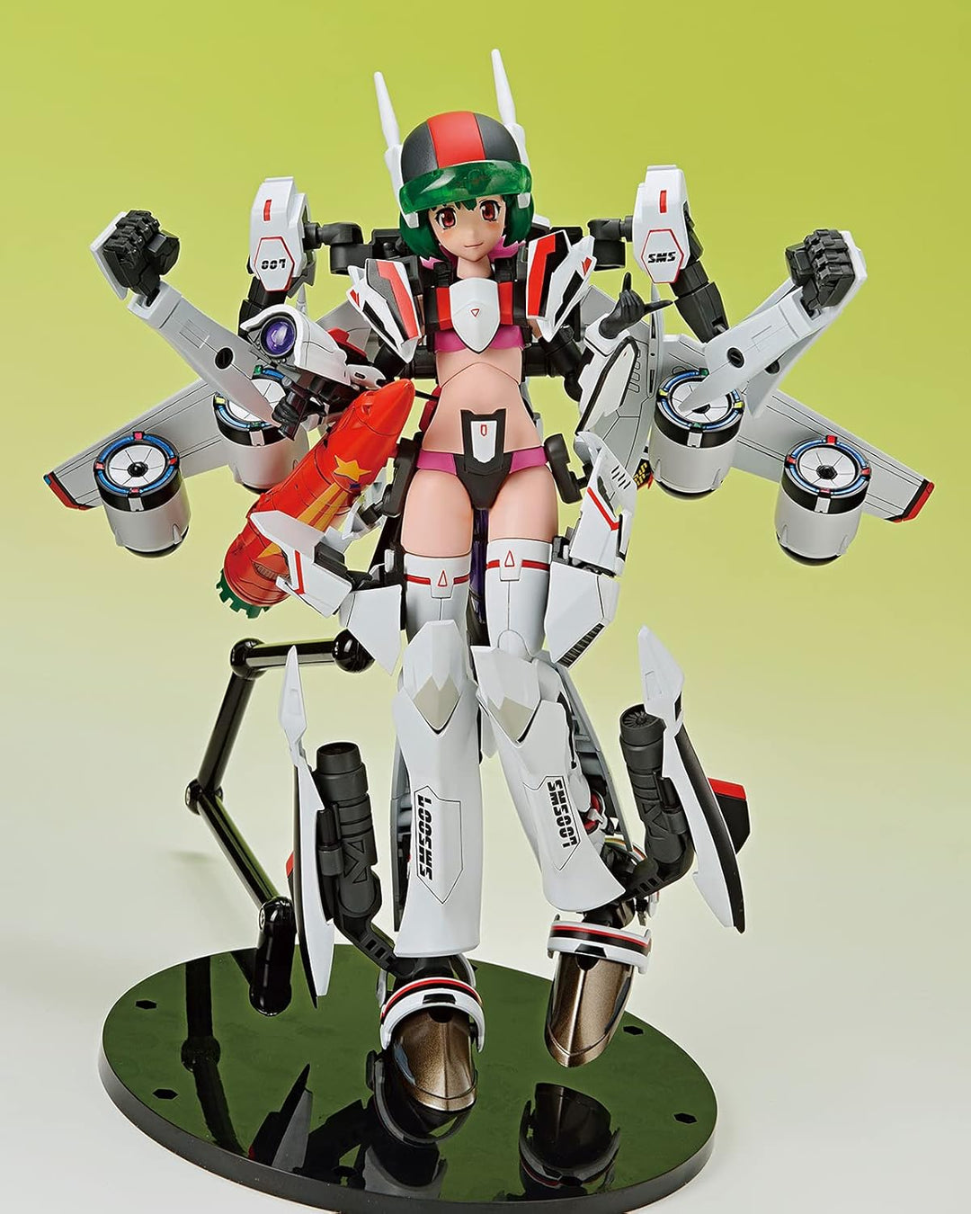 GOOD SMILE Aoshima - Macross F VF-25F Messiah Ranka Lee Plastic Model Kit - Anime Series Collectible for Ages 15+