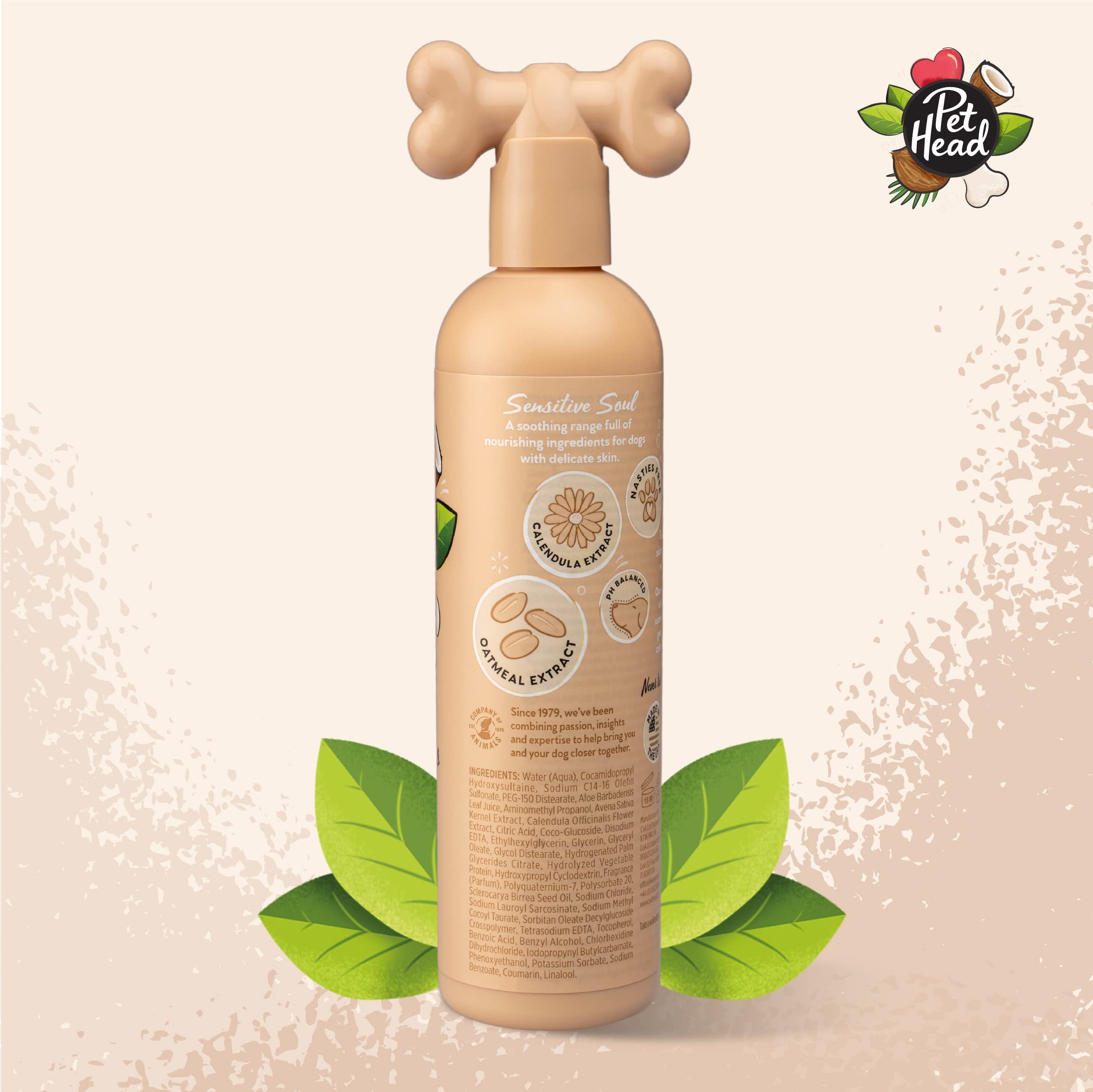 Pet Head Sensitive Soul Dog Shampoo - Soothing Coconut Scent | Aloe Vera | 300ml