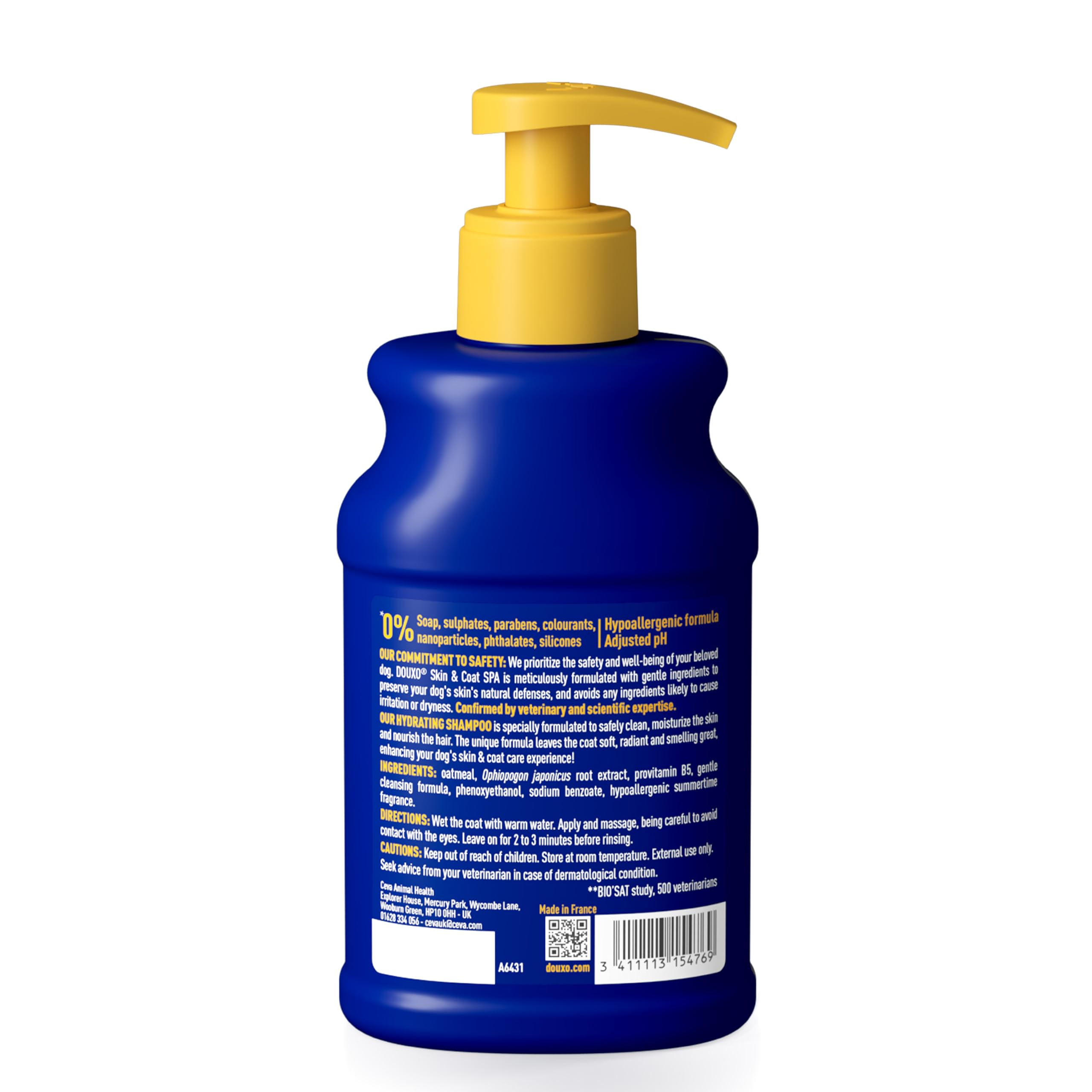 Douxo Skin & Coat SPA Oatmeal Dog Shampoo - Deep Hydration & Cleansing | 250 ml 9