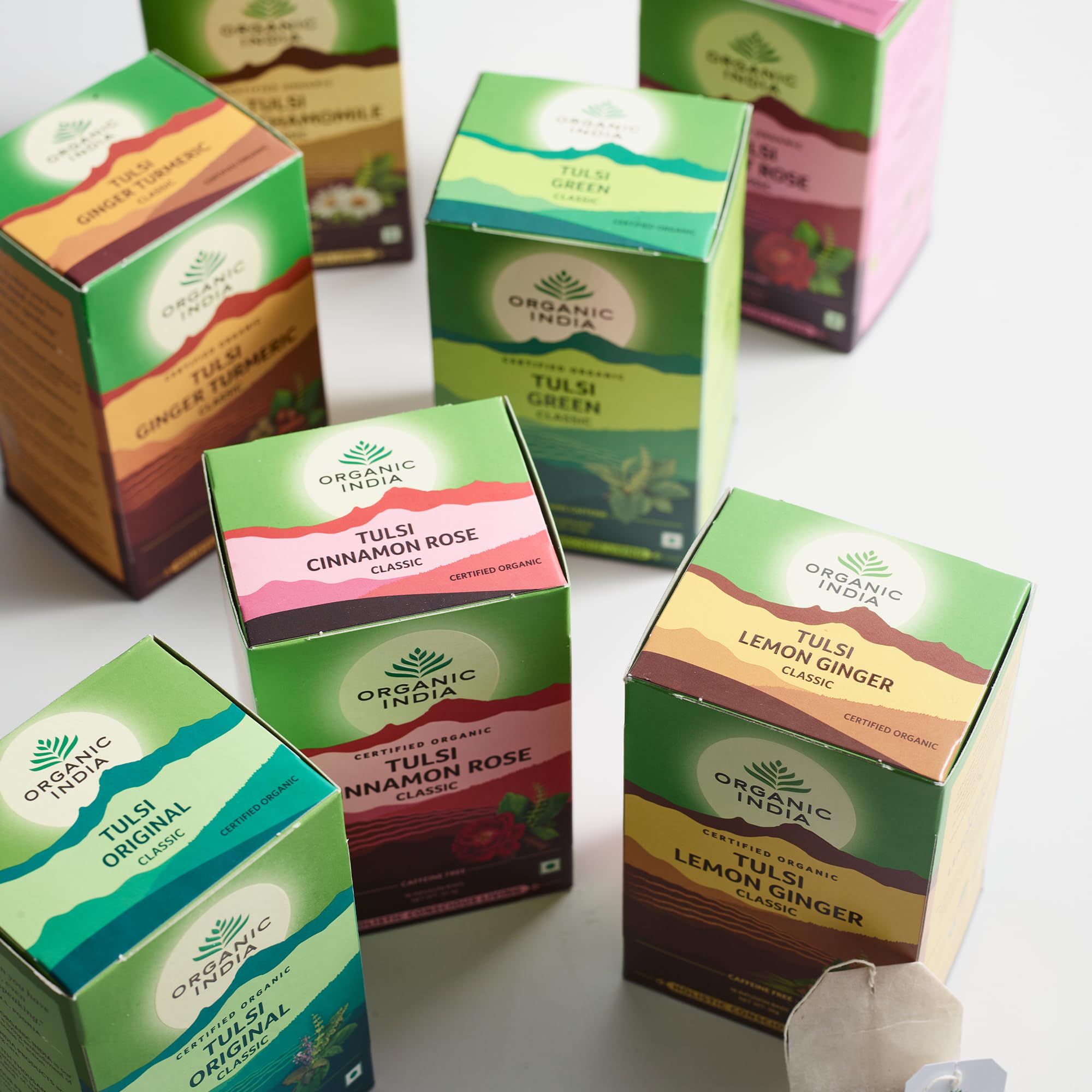Organic India Tulsi Green Tea Classic, Certified Organic & Vegan, 18 Tea Bags 6