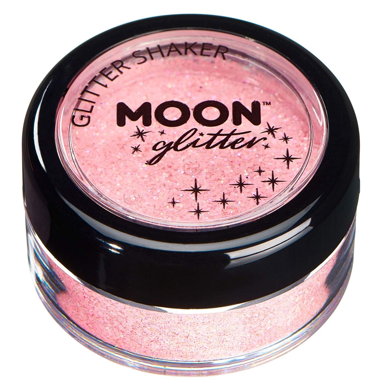 Moon Glitter Pastel Glitter Shakers - Coral - Cosmetic Grade Glitter for Face, Body, Nails, Hair, Lips - 5g 1