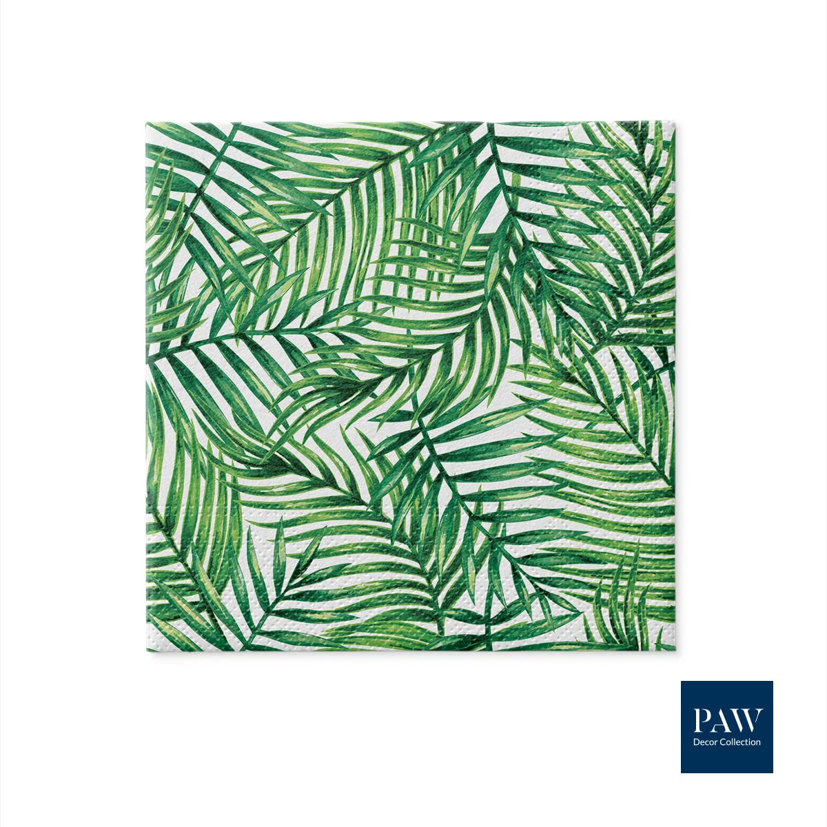 PAW Decor Collection Tropical Leaves Napkins - 3-Ply, 33 x 33 cm, 20 Pieces 3