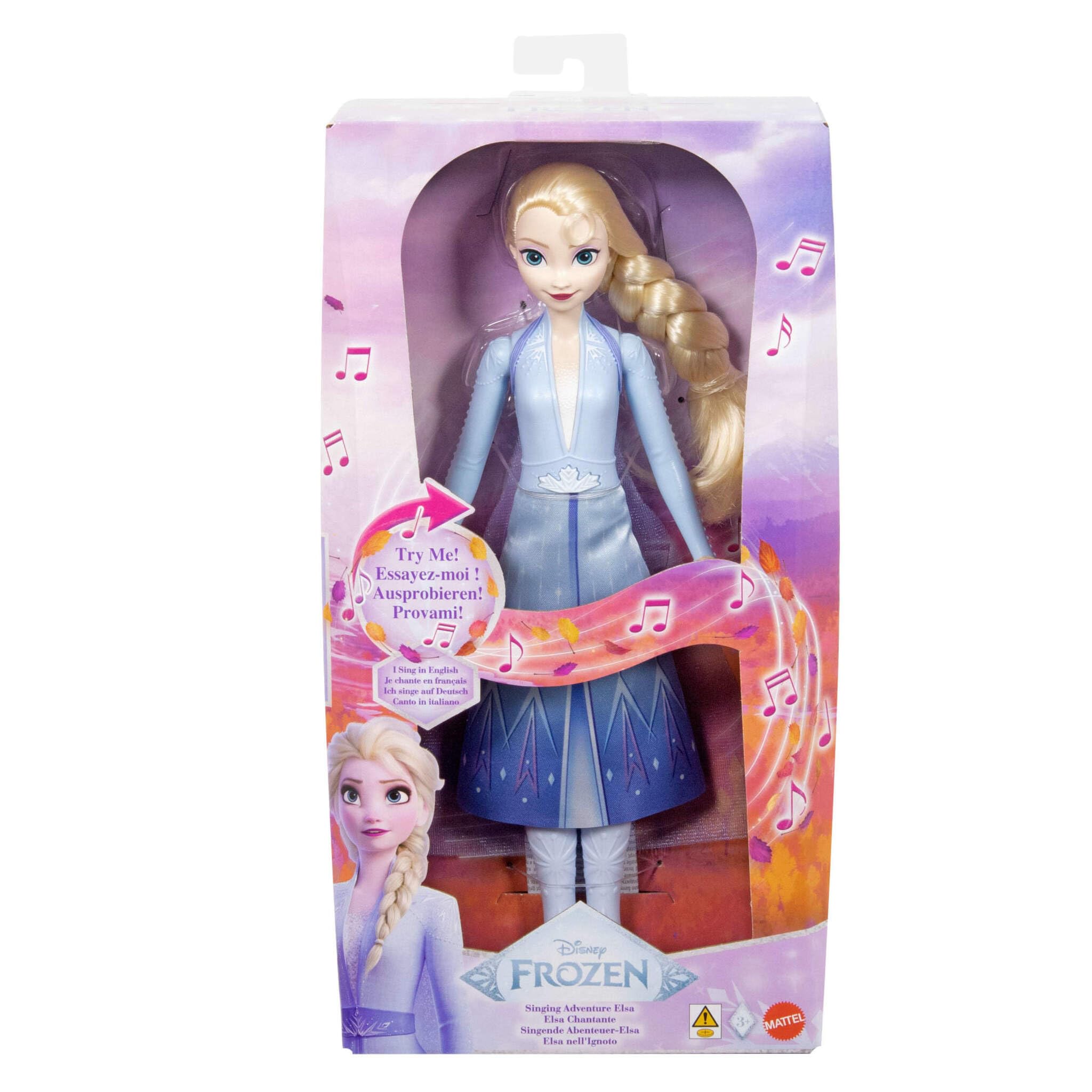 Mattel Disney Frozen 2 Singing Elsa Fashion Doll | Multilingual Sound | Ages 3+ 6