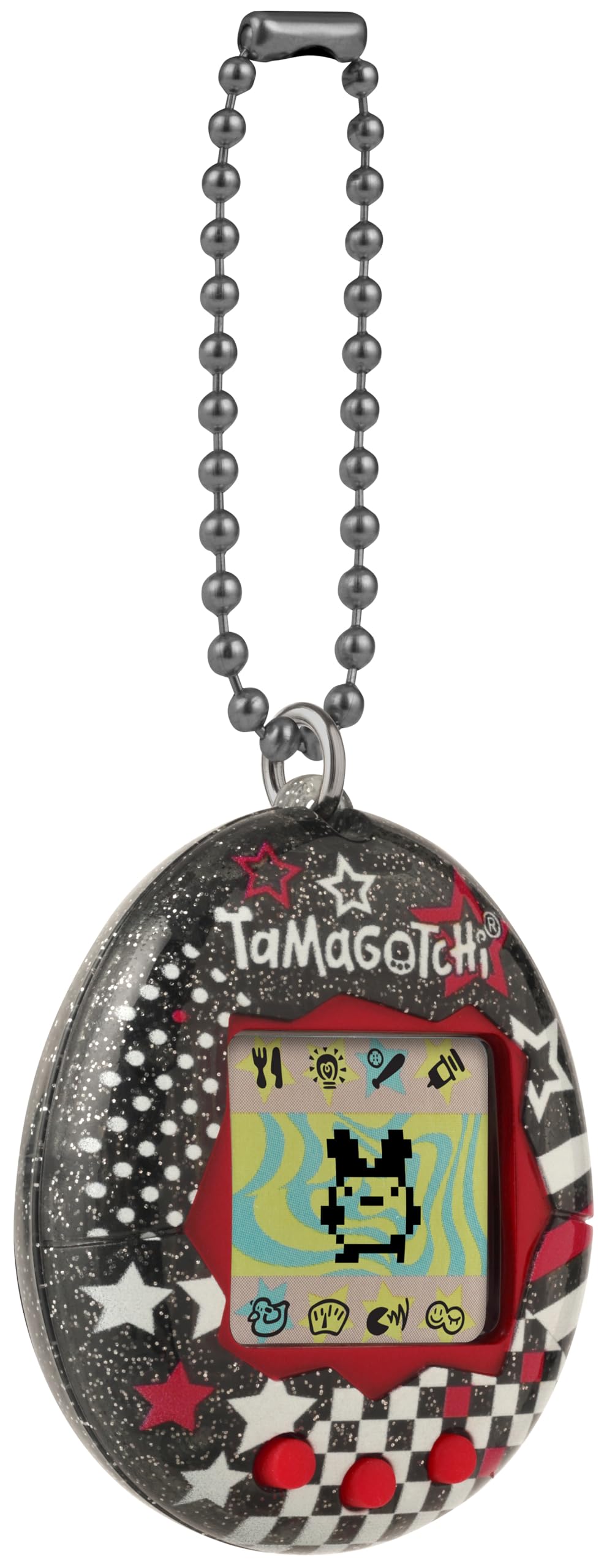 Bandai Tamagotchi Original Rock Glitter Digital Pet - Electronic Virtual Pet Toy for Kids 8+ 16