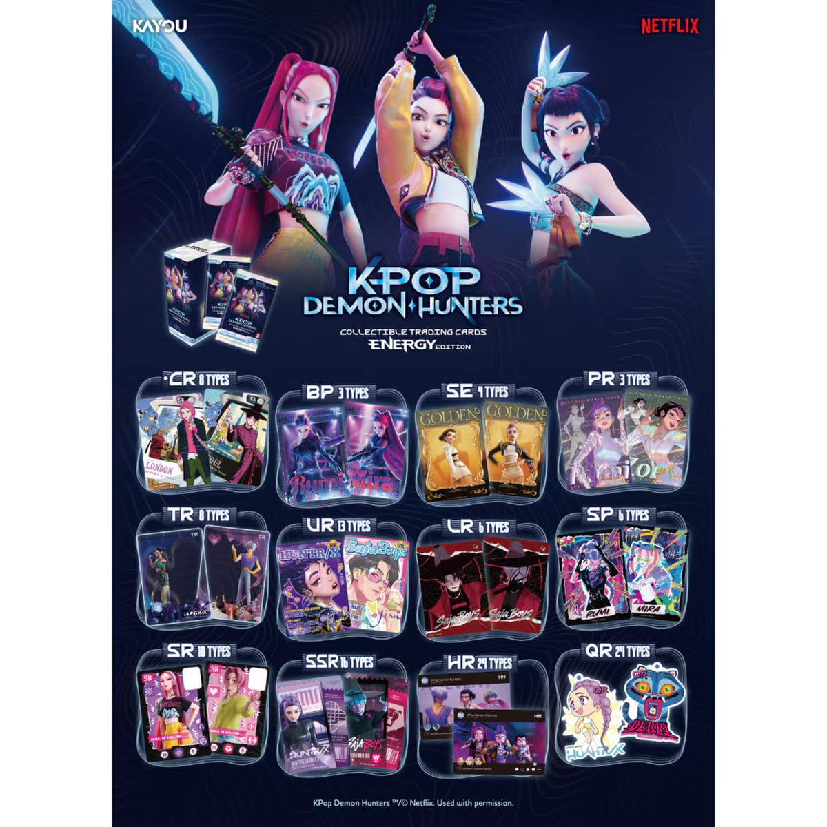 Kayou K-Pop Demon Hunters Trading Cards - 8 Cards Per Pack 2