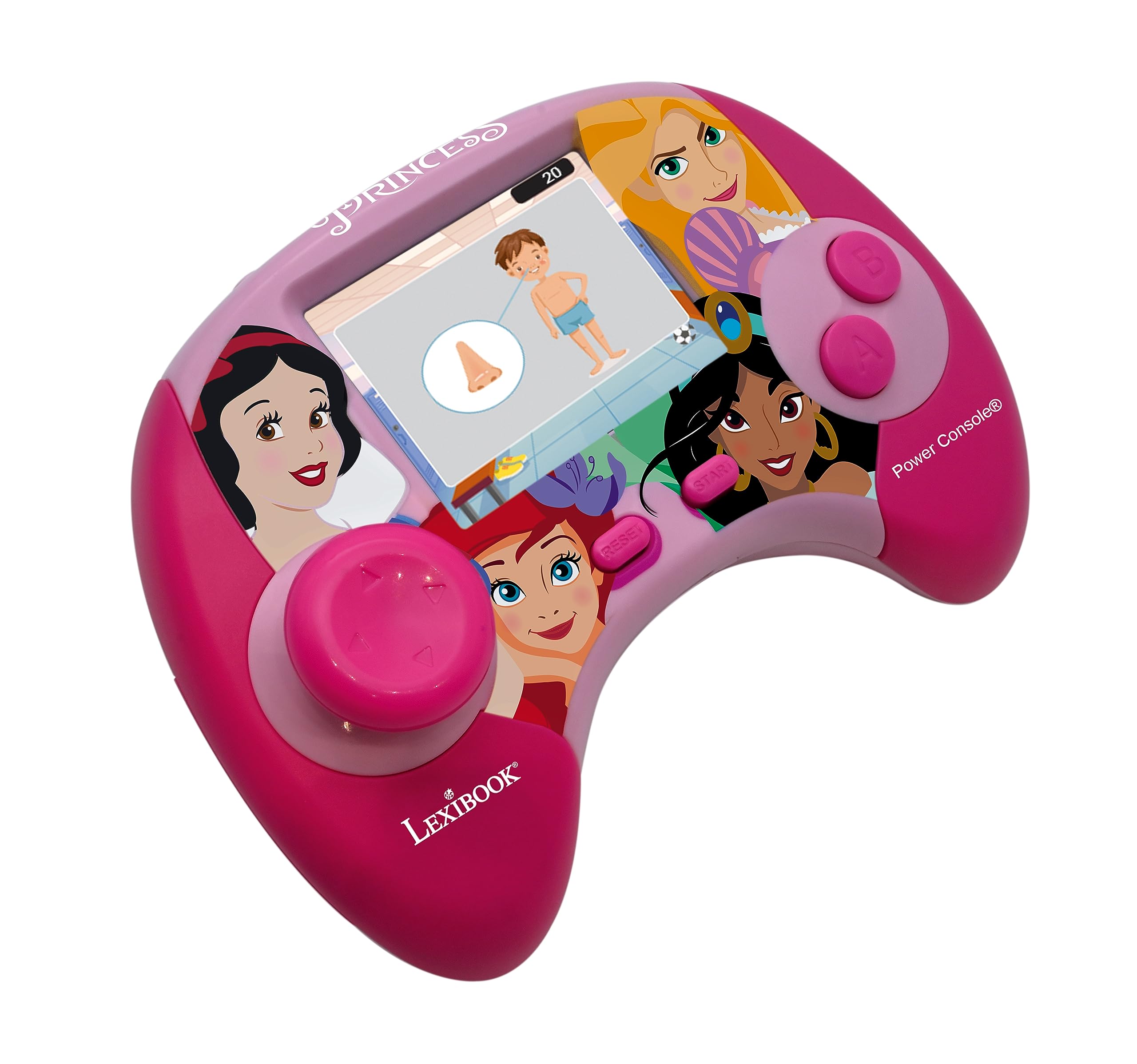Lexibook Disney Princess Power Console® - Bilingual Educational Game Console with 100 Activities (French/English), Ages 4+ 3