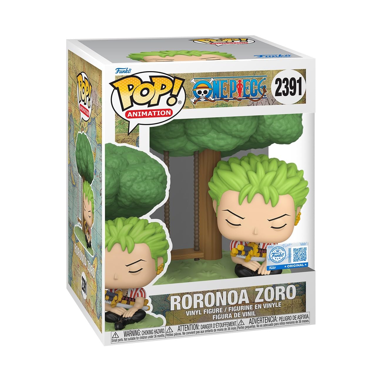 Funko POP! Premium One Piece Zoro Sleeping - Amazon Exclusive Vinyl Figure 1