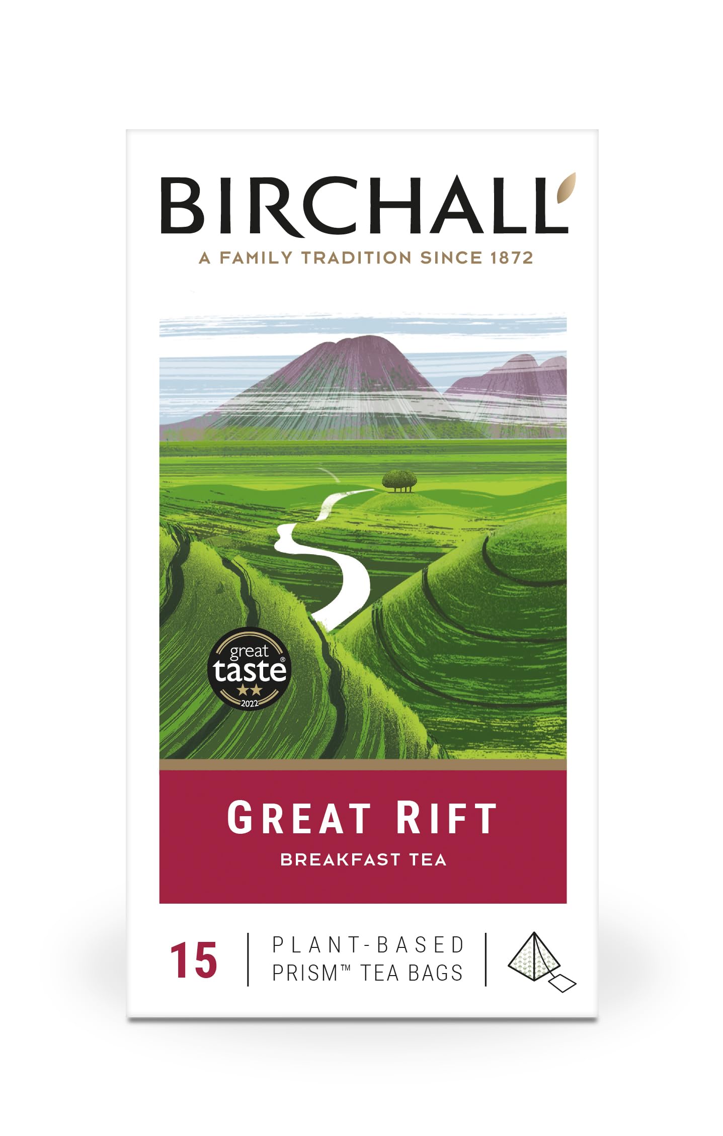 Birchall Great Rift Breakfast Blend Black Tea Bags - 15 Count | East African Sourced | Carbon Neutral