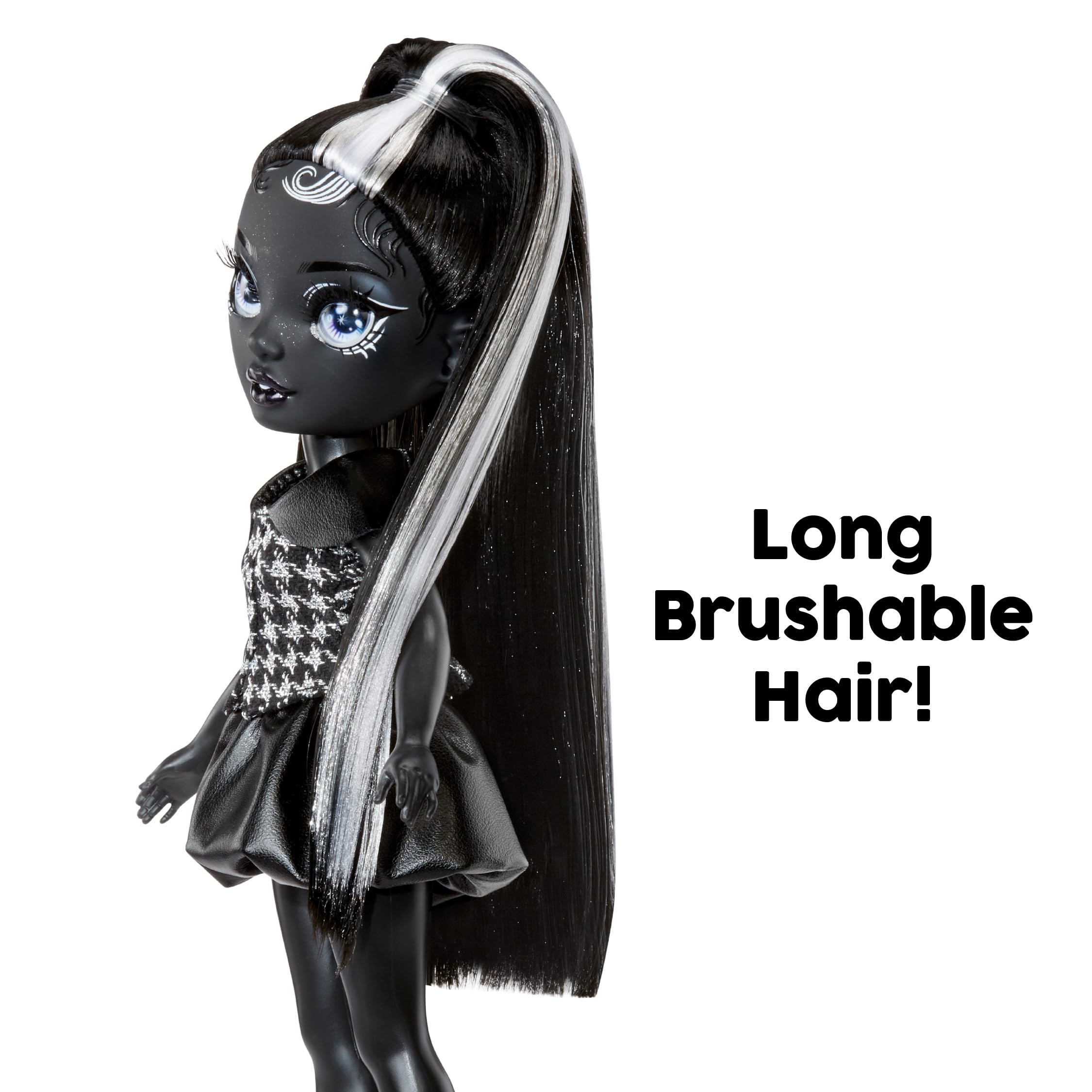 Rainbow High Heather Grayson Shadow High 28cm Fashion Doll with Handbag, Black and White Ponytail, Posable Figure 11