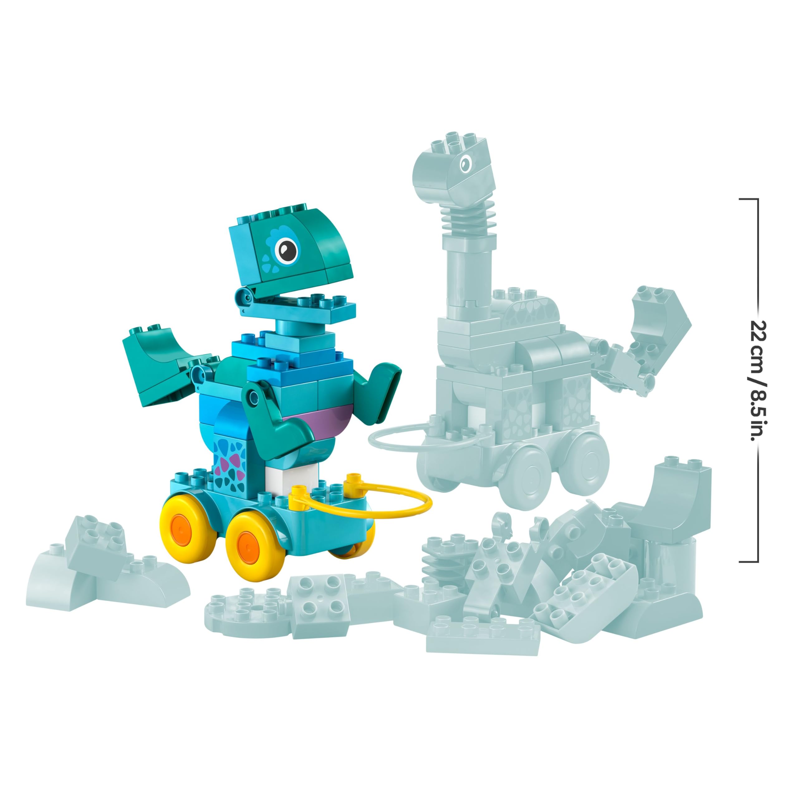 LEGO DUPLO TOWN 3in1 Dinosaurs on Wheels Building Set | 108 Bricks | Ages 3+ 8
