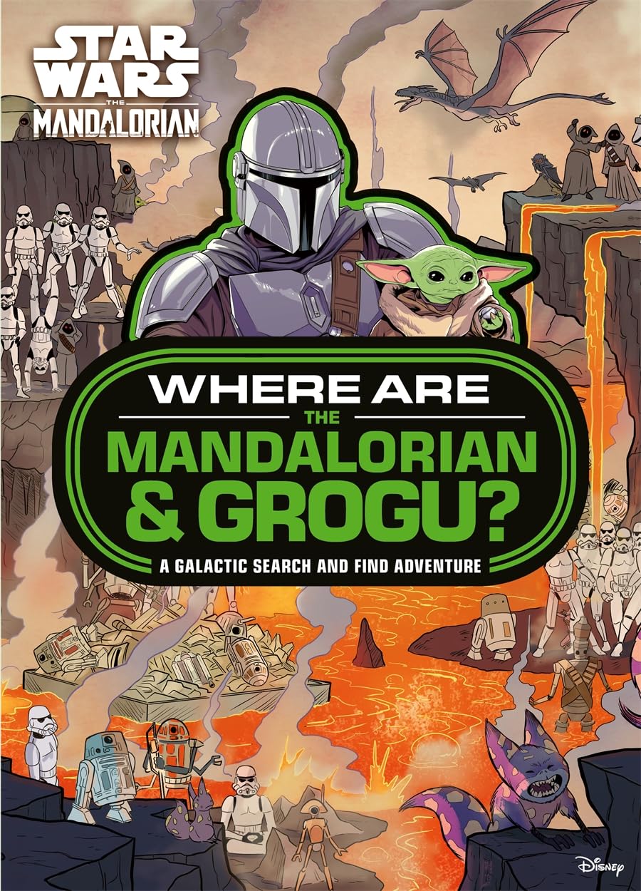 Studio Press Star Wars: Where are The Mandalorian and Grogu? Search and Find Activity Book | Ages 5-12