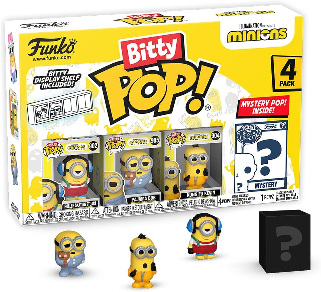 Funko Minions Bitty POP! Mystery Mini Figures 4-Pack (73037)