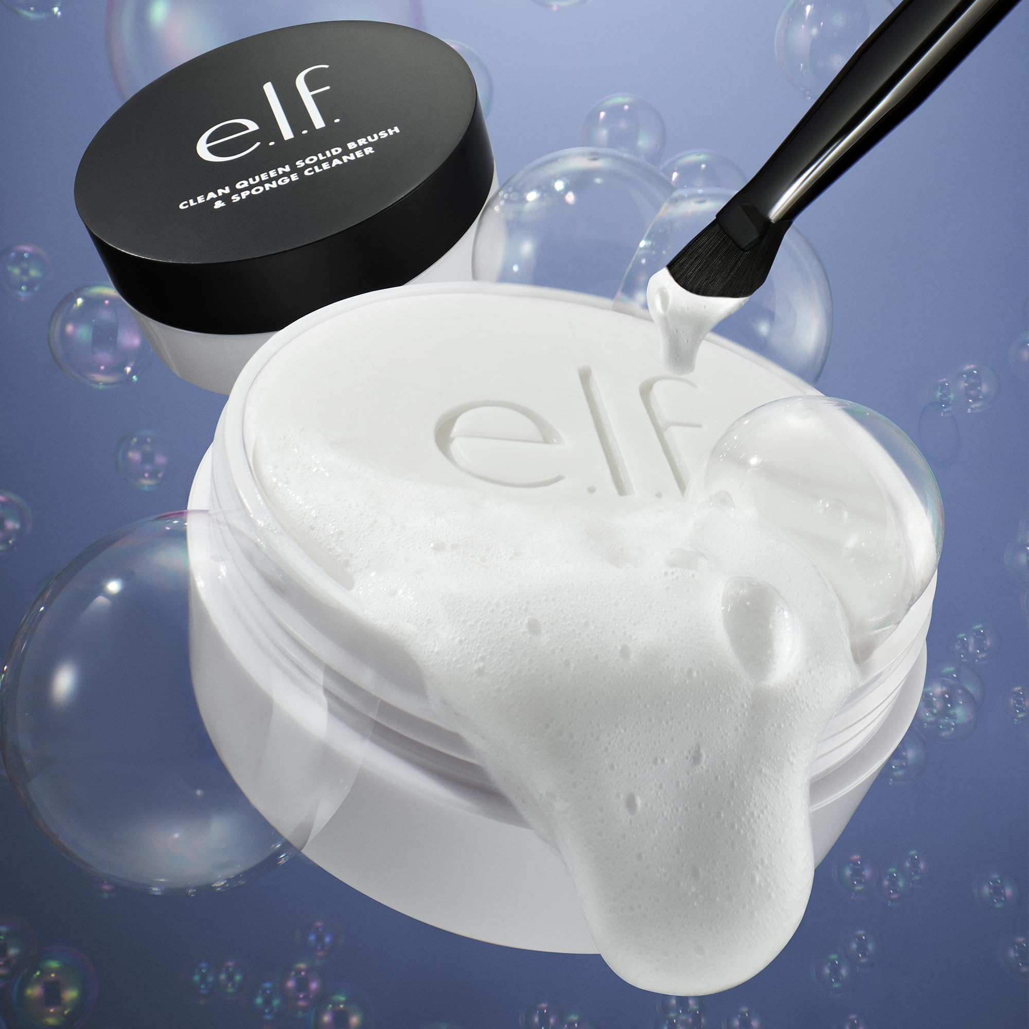 e.l.f. Clean Queen Solid Brush & Sponge Cleaner - Water-Activated Soap Bar | 1.5 Ounce 3