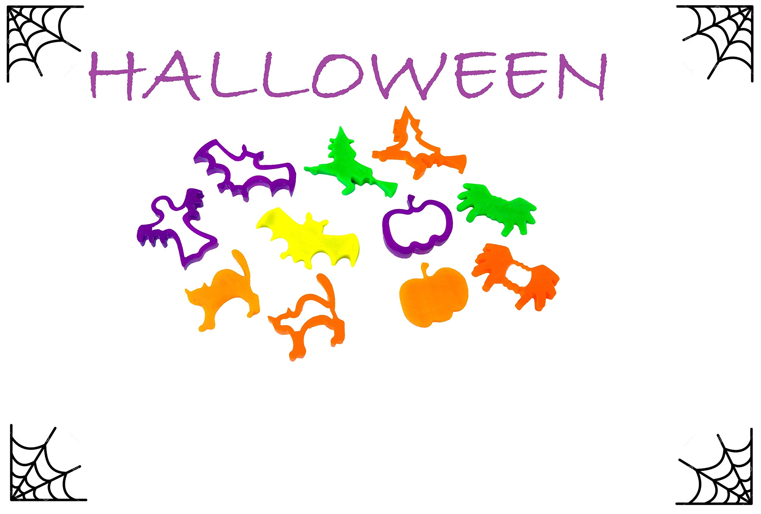 Craftplay Halloween Dough Cutters Set of 6 - Plastic Cookie Cutters for Kids 3