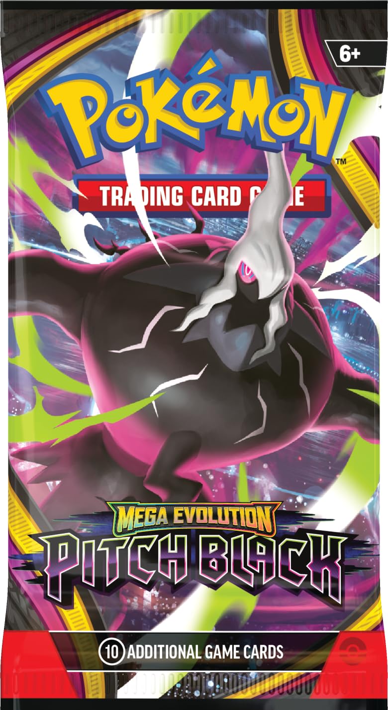Pokémon TCG: Mega Evolution—Pitch Black Triple Pack - 1 Foil Promo Card, 3 Booster Packs, Ages 6+