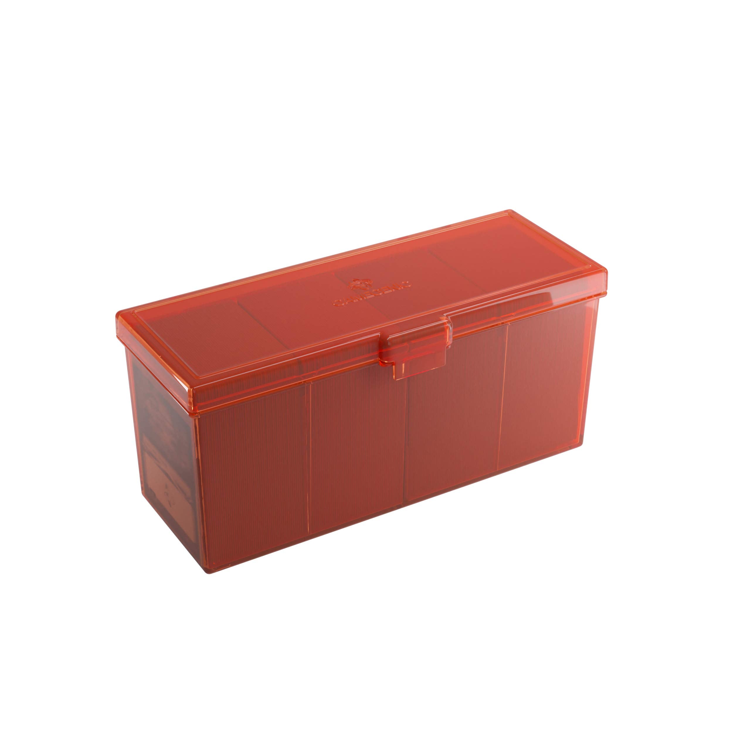 Gamegenic Fourtress 320-Card Deck Holder - Rigid, Stackable Storage | Red 2