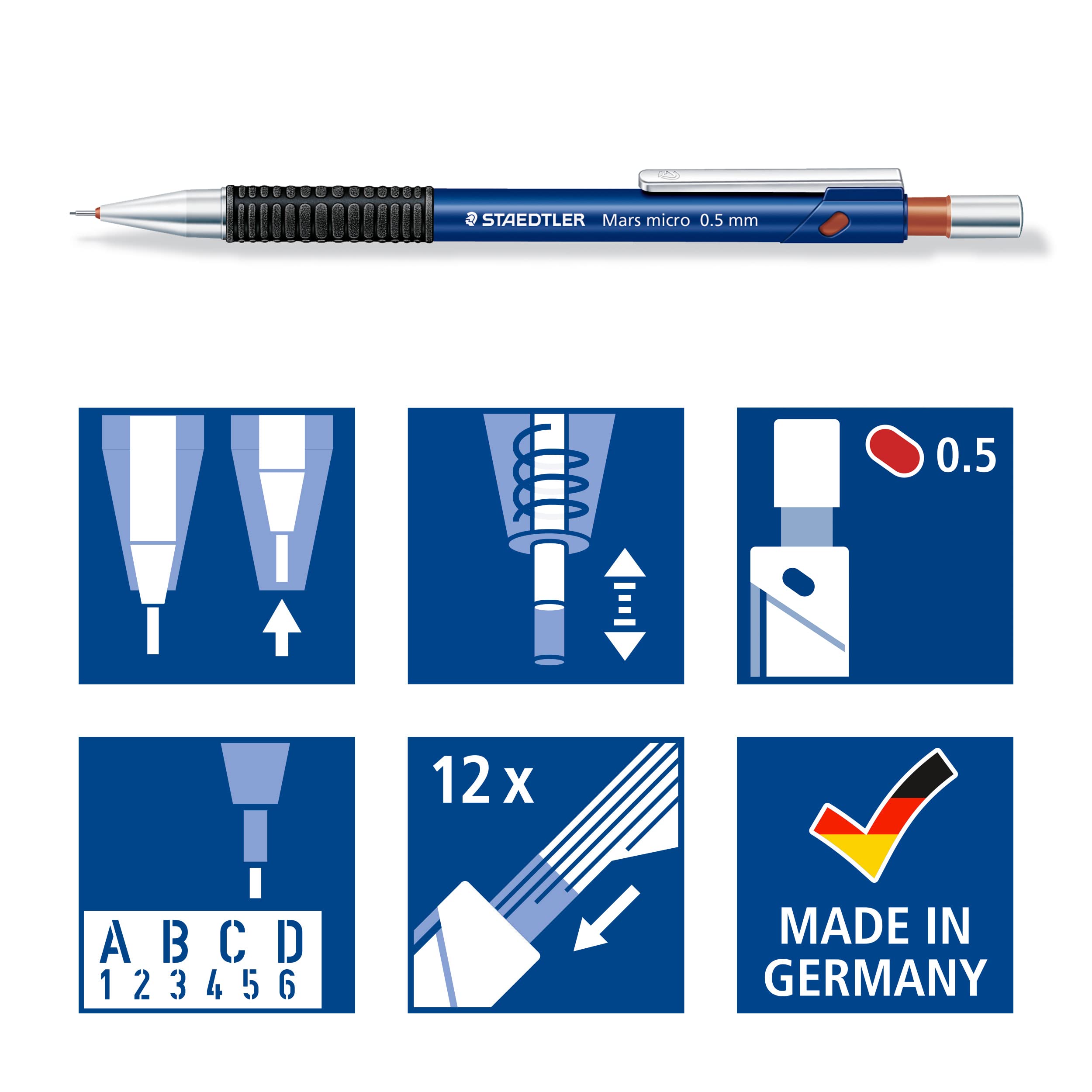 STAEDTLER 775 05 Mars Micro Mechanical Pencil - 0.5 mm (Single Pencil) 5