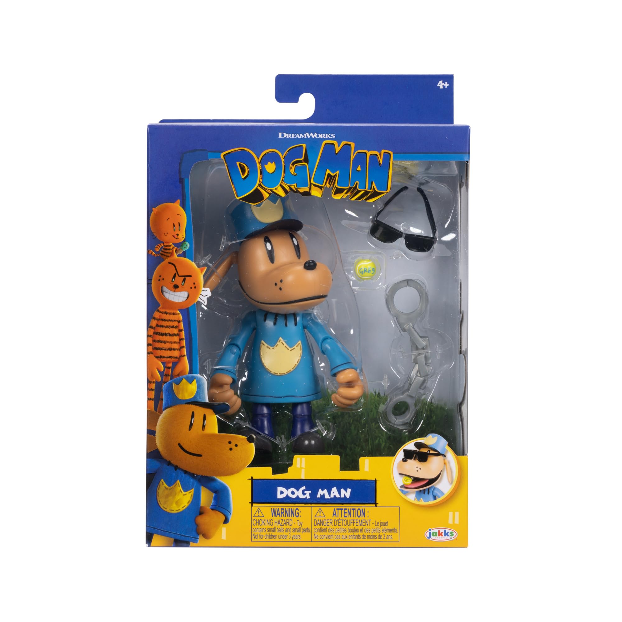 Dog Man 12.7cm Articulated Action Figure with Accessories - Action Toy for Kids 4