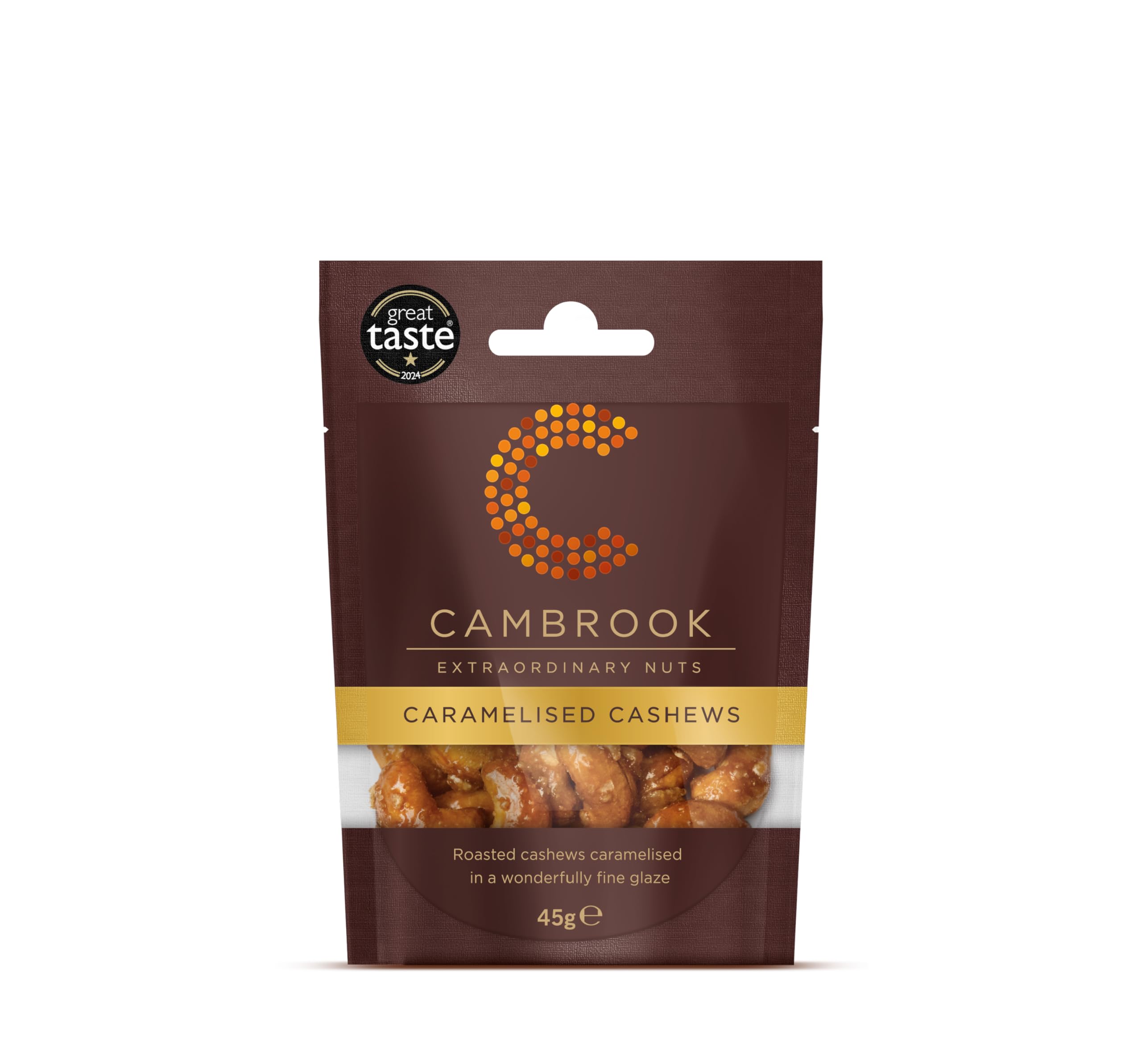 Cambrook Caramelised Cashews - Roasted & Glazed Snack | 45g Bag 1