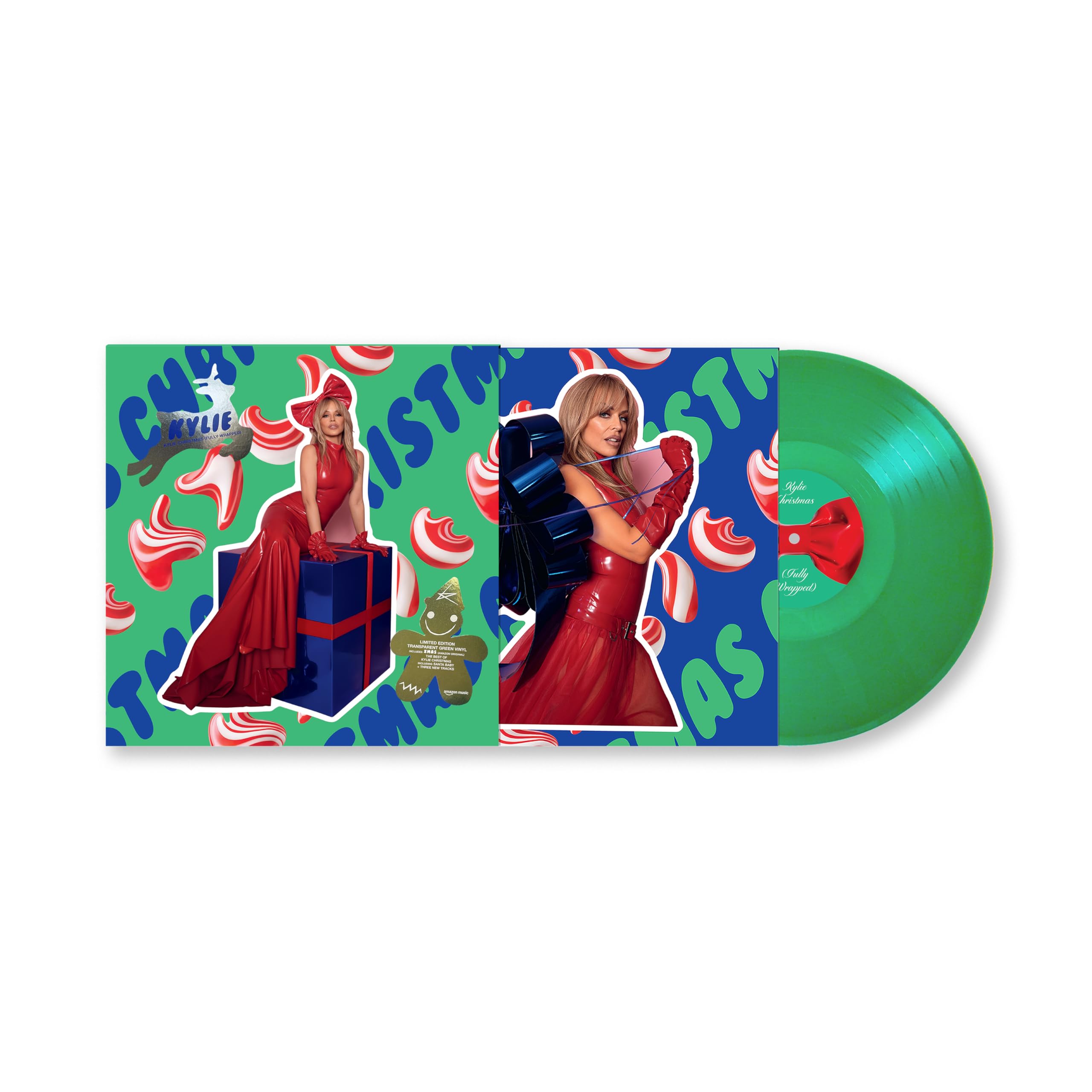 Kylie Minogue - Kylie Christmas (Fully Wrapped) [Limited Edition Amazon Exclusive Transparent Green Vinyl]