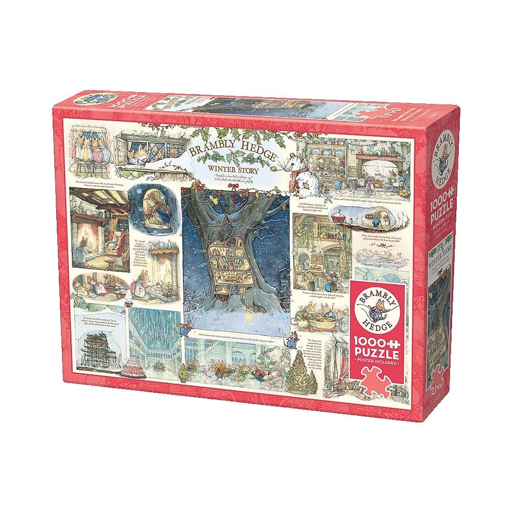 Cobble Hill 1000 Piece Jigsaw Puzzle - Brambly Hedge Winter Story with Poster 6
