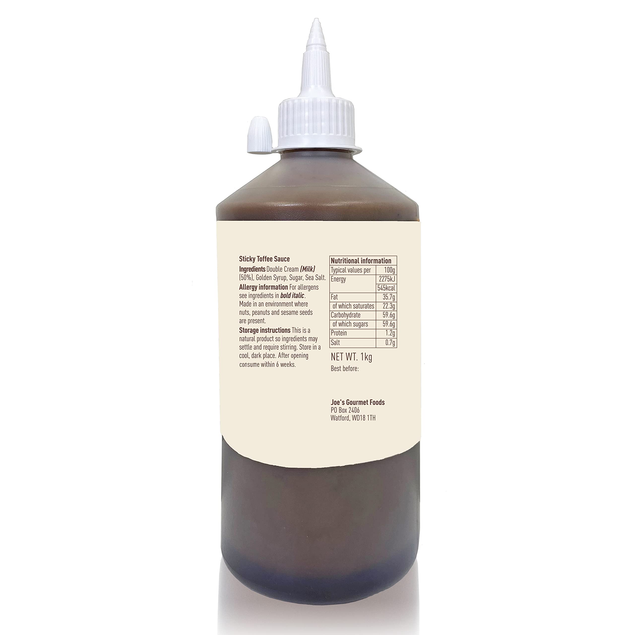 Joe & Seph's Sticky Toffee Caramel Sauce - 1kg | Gluten-Free, Vegetarian Friendly 2