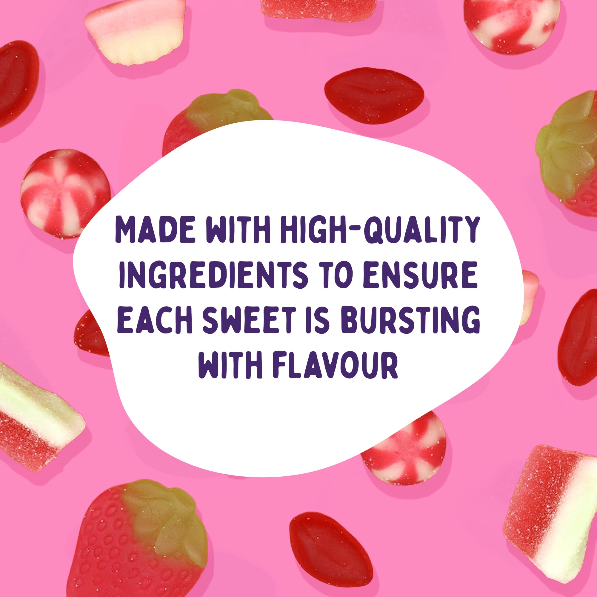 Bonds of London Pick 'n' Mix Station Red Mix Chewy Sweets | 1 kg Fruit Flavoured Assortment 4