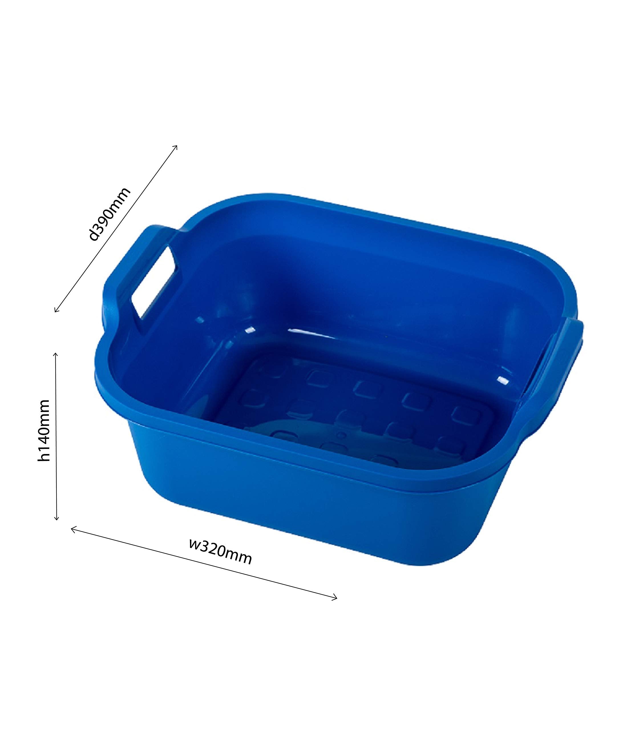Addis - Large Rectangular 10 Litre Washing Up Bowl with Handles, Black 4