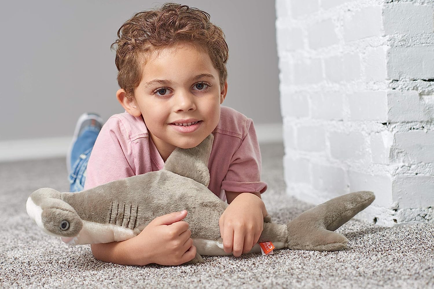 WILD REPUBLIC Hammerhead Shark Plush Soft Toy - 13-inch, Lifelike Design, Surface Washable 2