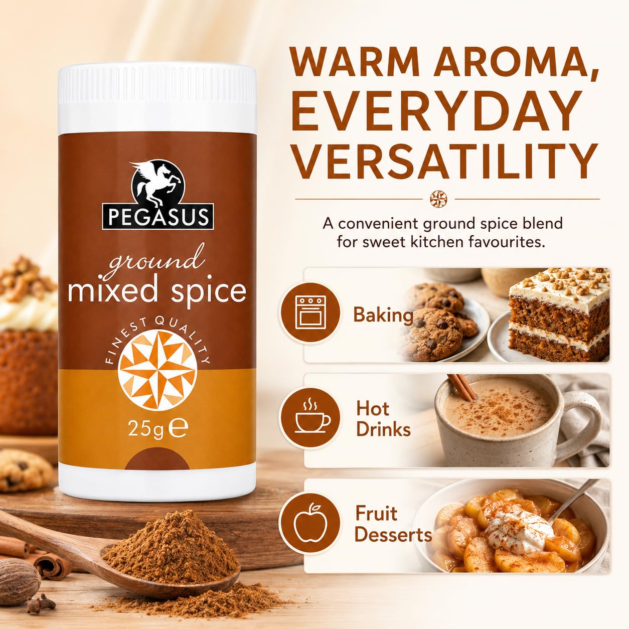Pegasus Mixed Spice - Aromatic Indian Seasoning Blend | 25g 2