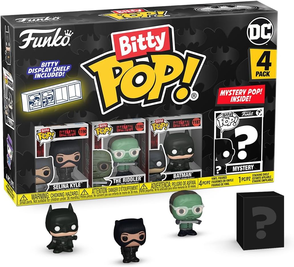 Funko Batman 85th - Catwoman Bitty Pop! Collectible Figure Set with Mystery Mini Figure (81128)