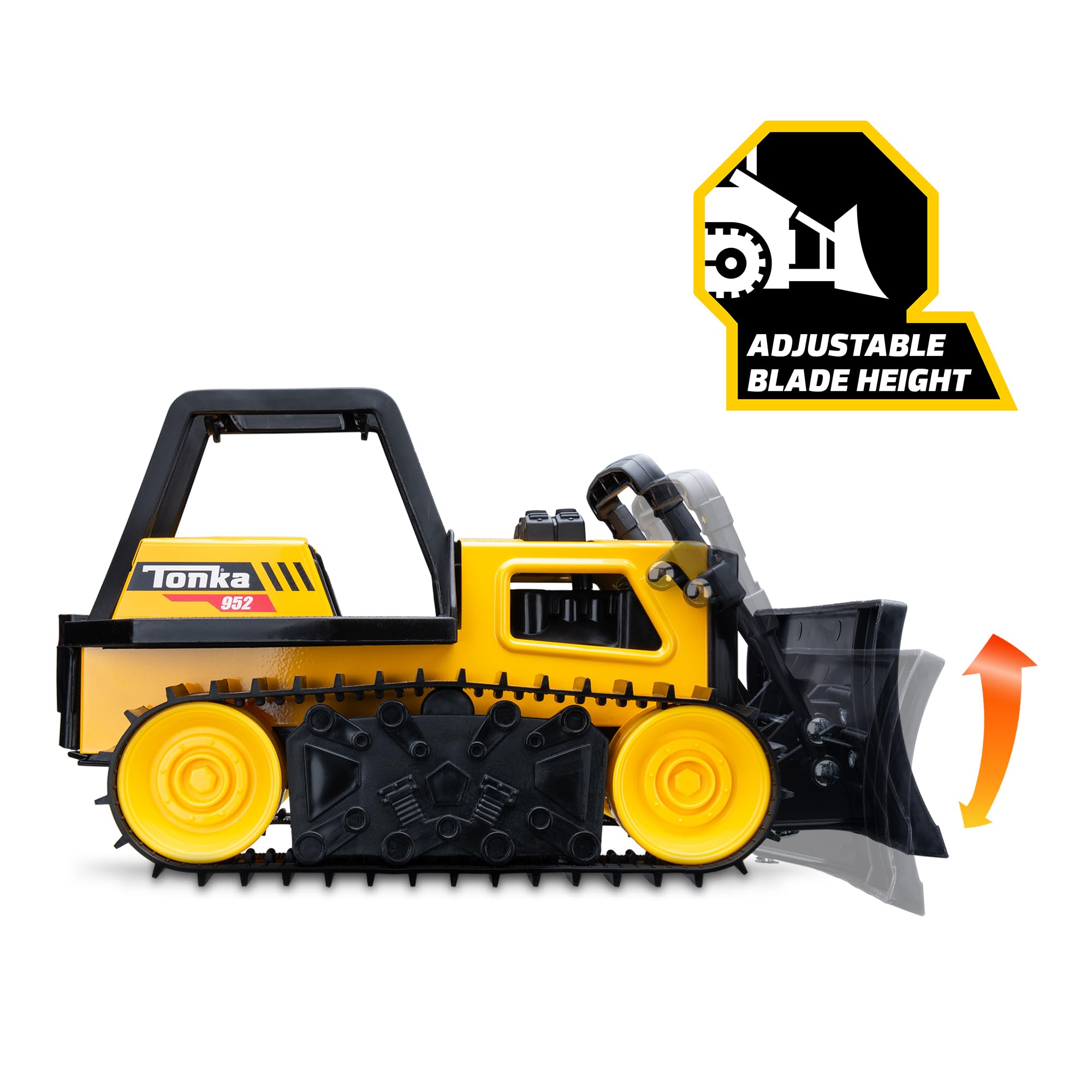 Tonka Steel Classics Bulldozer - Heavy Steel Construction | Ages 3+ | Yellow/Black 3