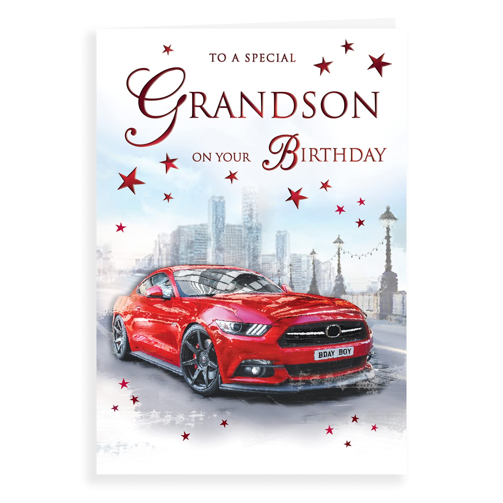 Piccadilly Greetings Regal Publishing Traditional Birthday Card for Grandson | 9 x 6 inches 1