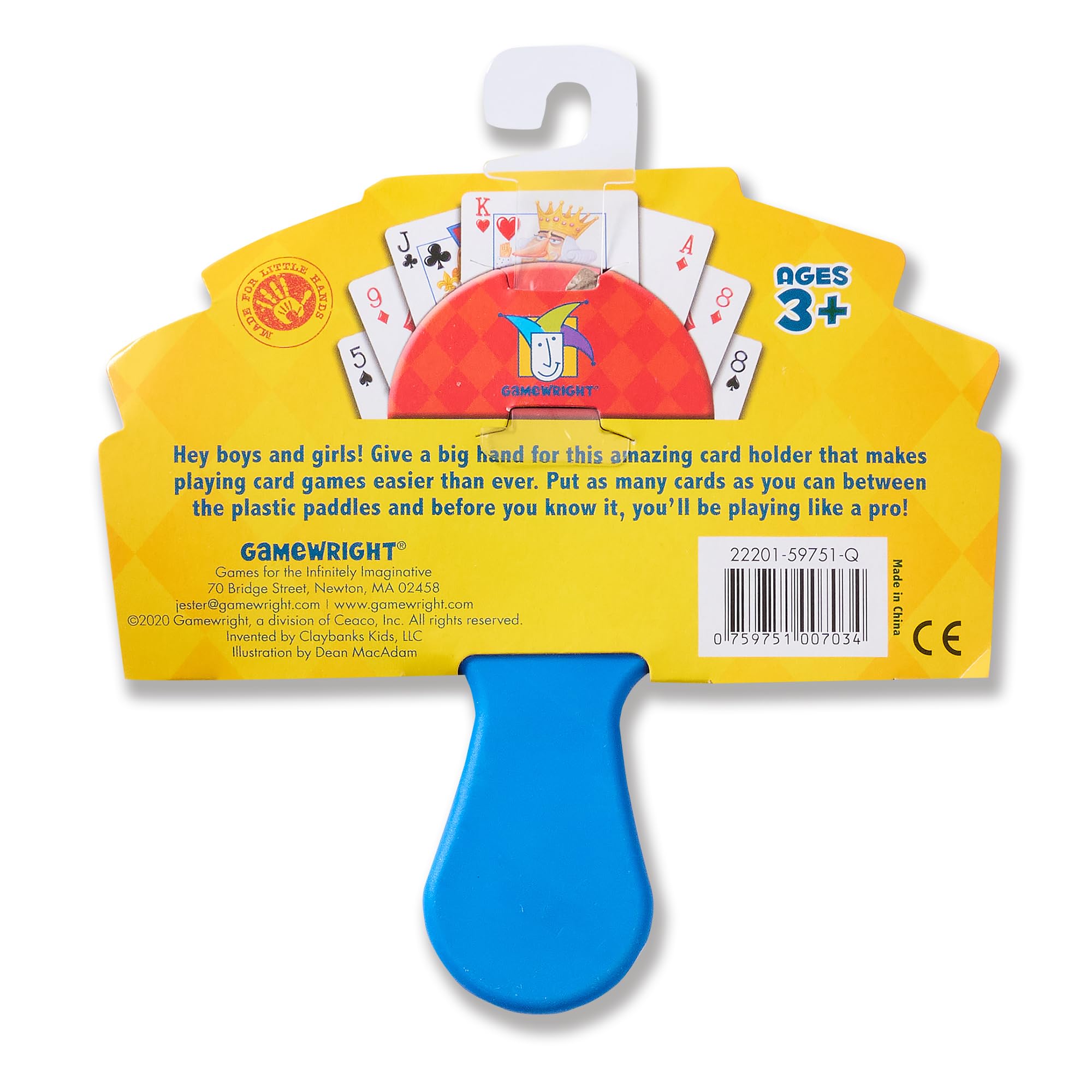 Gamewright | Little Hands Card Holder | Card Game Accessory | Ages 3+ | 1 Player 2