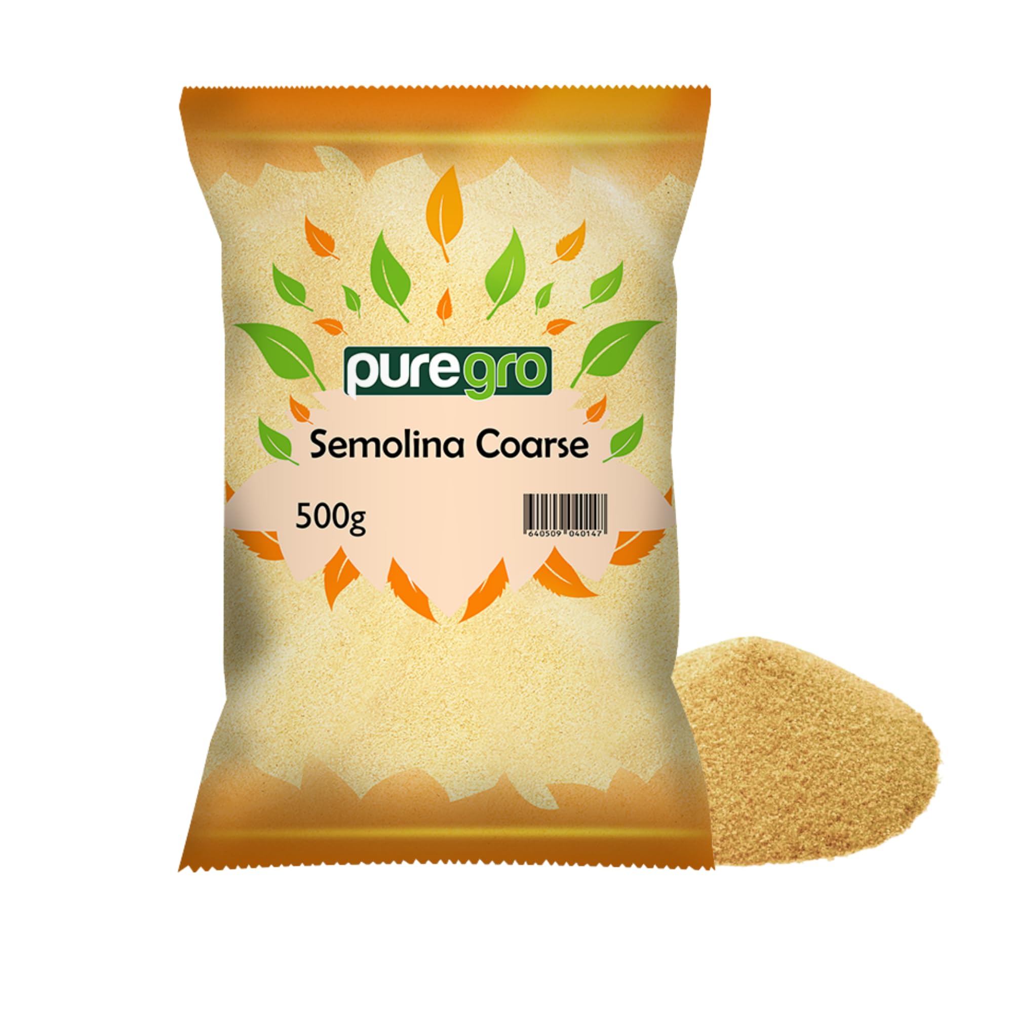 Puregro Coarse Semolina Flour - 100% Natural Durum Wheat | 500g Pack 7