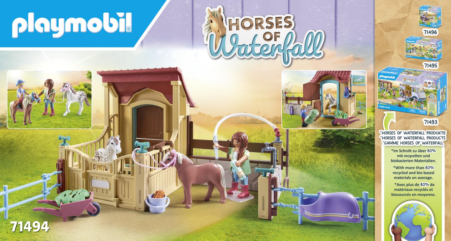 Playmobil 71494 Horses of Waterfall Riding Stable Playset - Ages 4+ 6