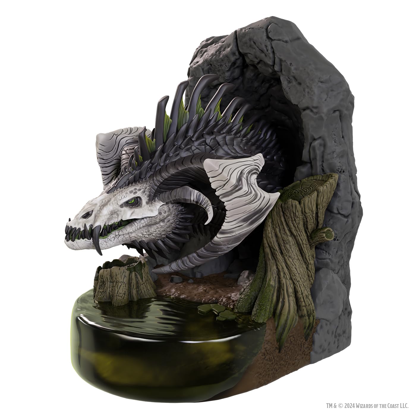 WizKids D&D Black Dragon Bookend - 7-inch Tall, Plastic, Black 3