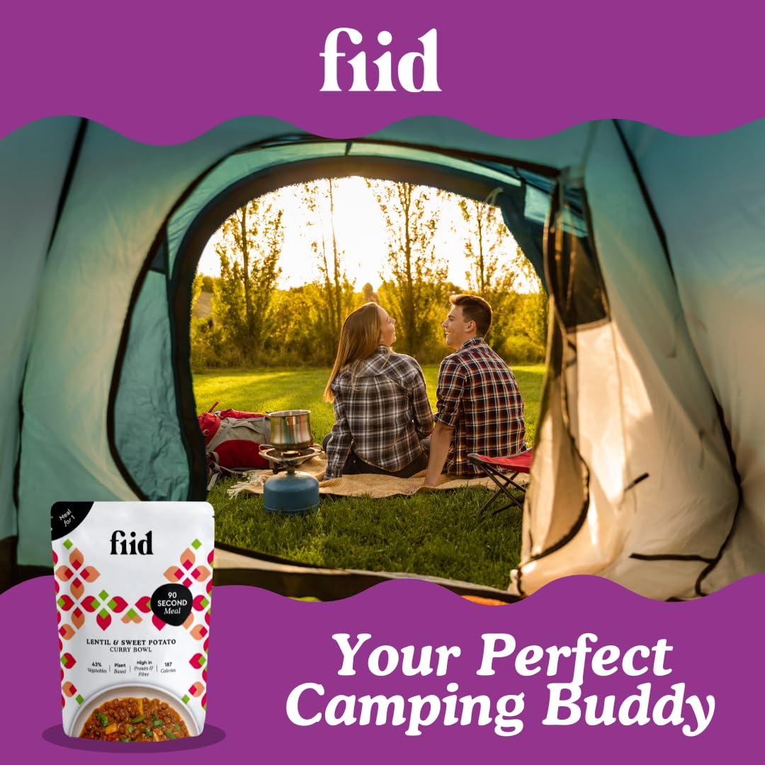 Fiid 100% Natural Vegan Microwave Ready Meals 3-Flavour Multipack 4