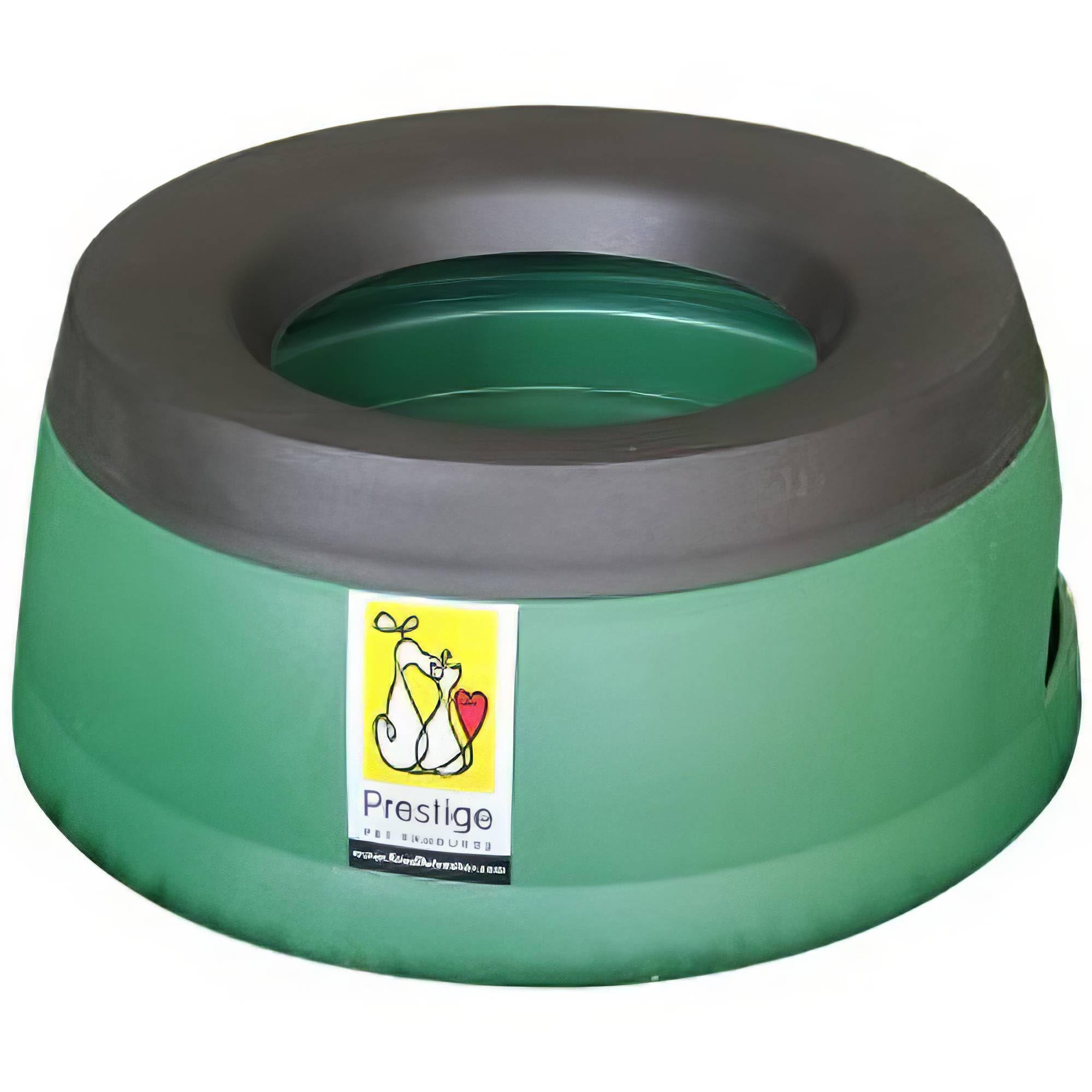 Road Refresher Non-Spill Pet Water Bowl - Large, Green | Heat Resistant Polypropylene 1