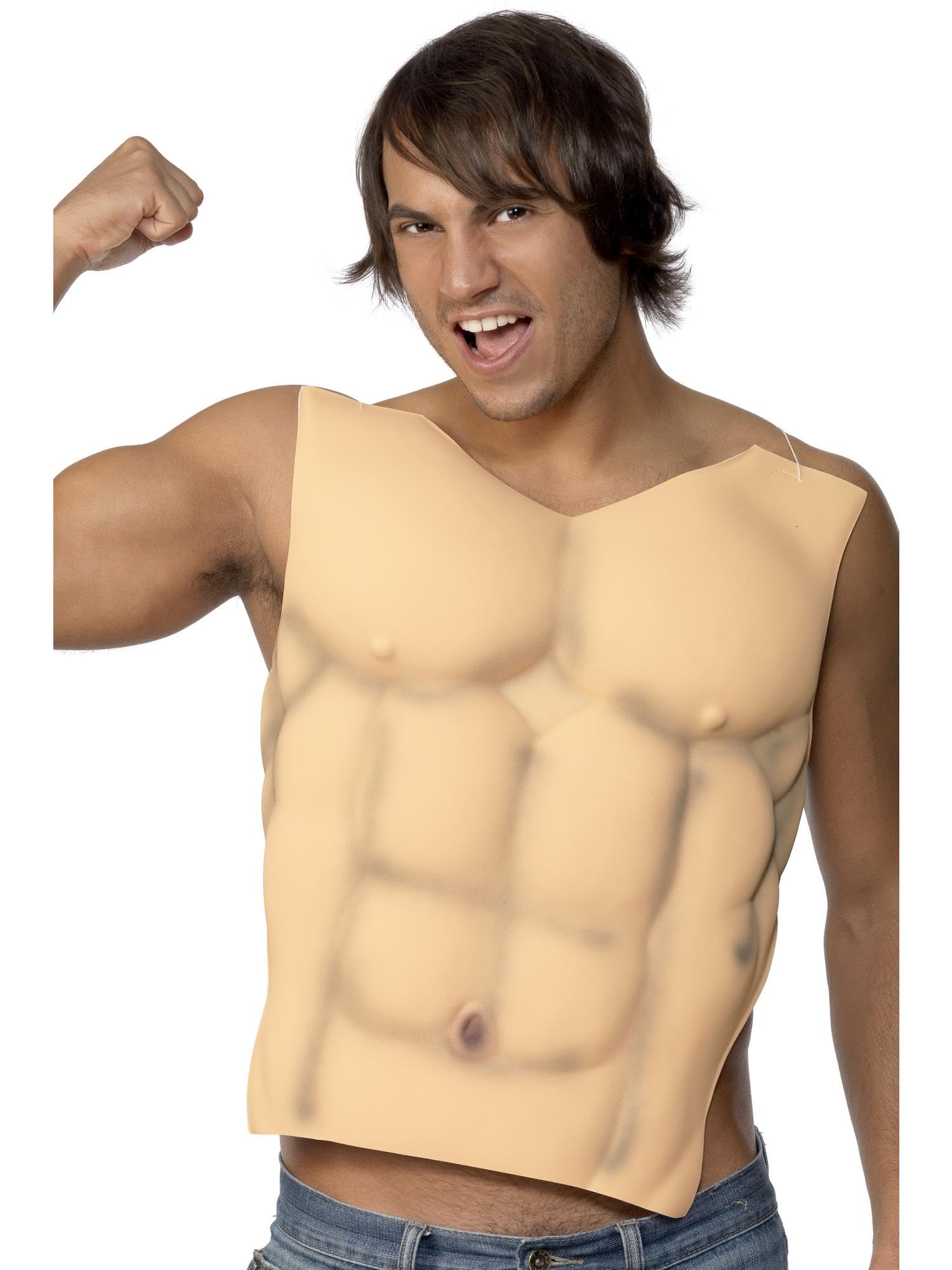 Smiffys Male EVA Chest - Flesh | One Size | Ethylene Vinyl Acetate Foam 1