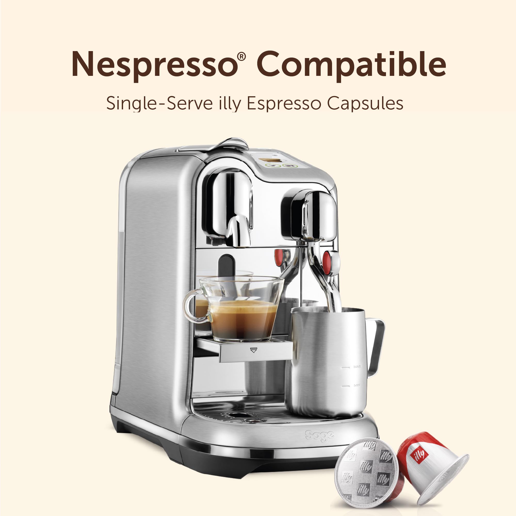 illy Classico Coffee Pods - 50 Count | Nespresso Original Compatible | Smooth & Balanced 3