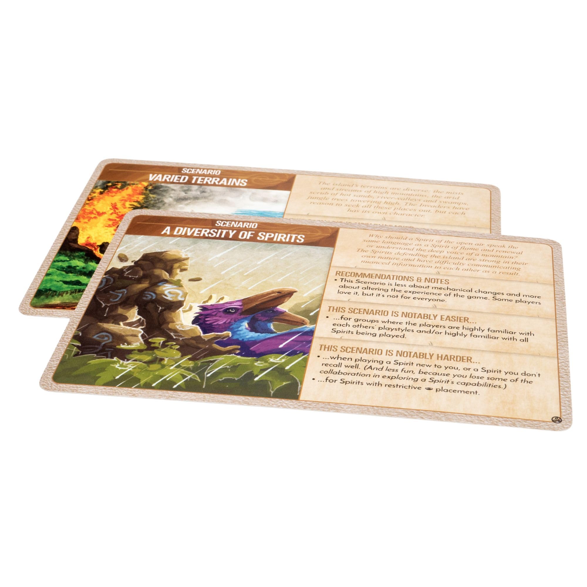 Greater Than Games Spirit Island: Feather & Flame Foil Panels - Premium Board Game Accessory