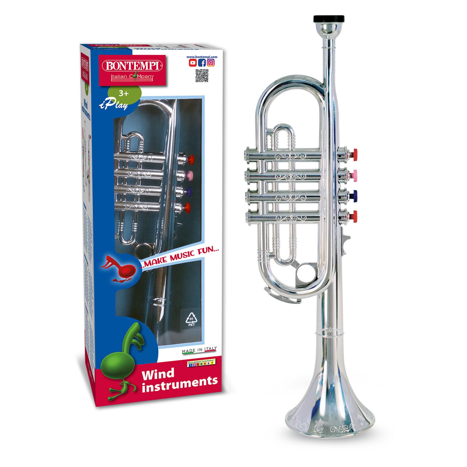 Bontempi 32 4231 4-Note Silver Trumpet - Musical Toy for Kids 3+ 12