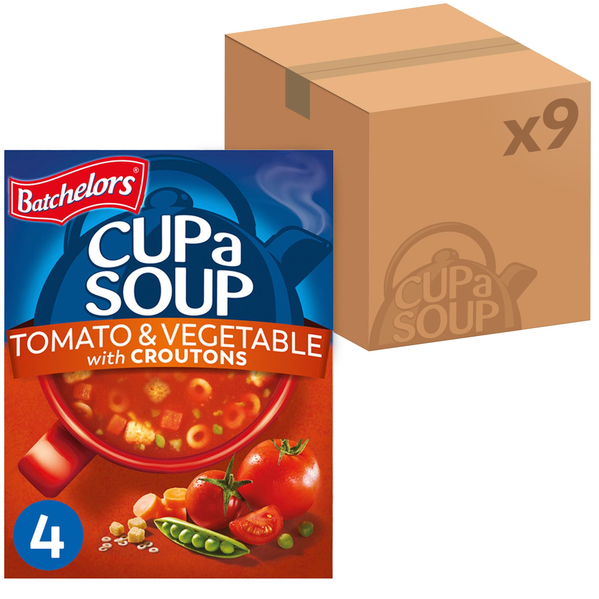 Batchelors Cup a Soup Tomato & Vegetable Instant Soup Sachets, 104 g Box 1