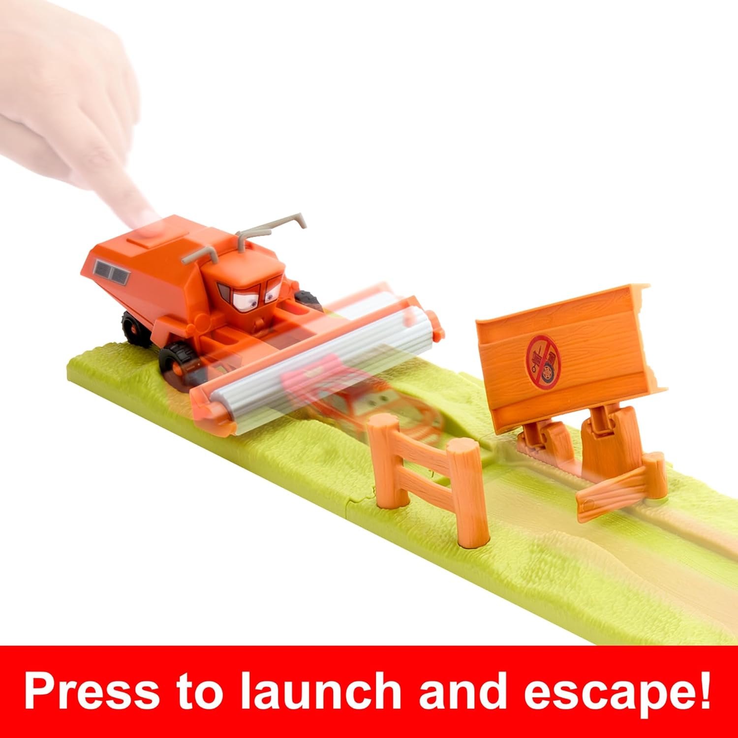 Disney and Pixar Cars Frank Escape & Stunt Race Playset - 3 Vehicles, 2 Play Modes 5